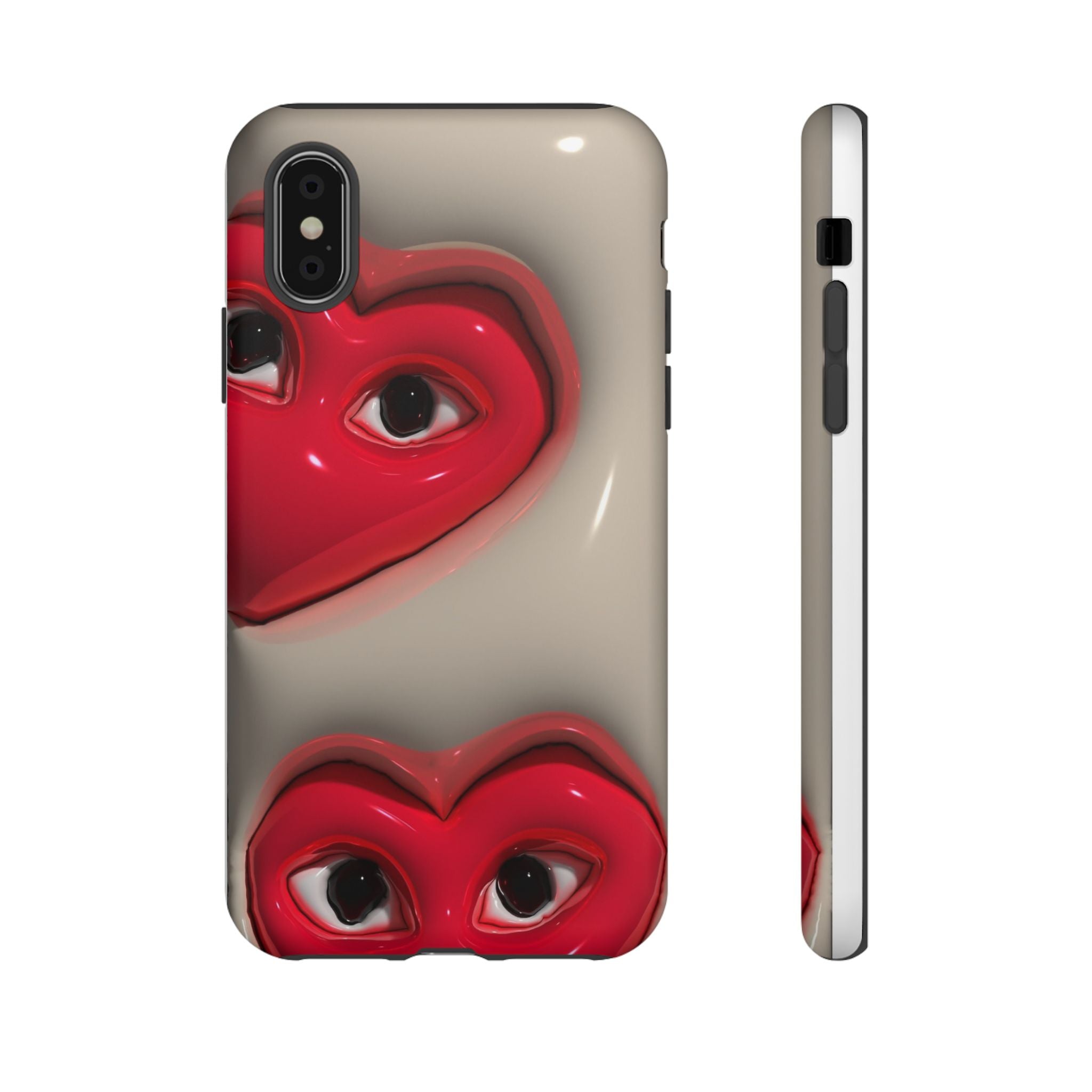 3D Hearts Phone Case