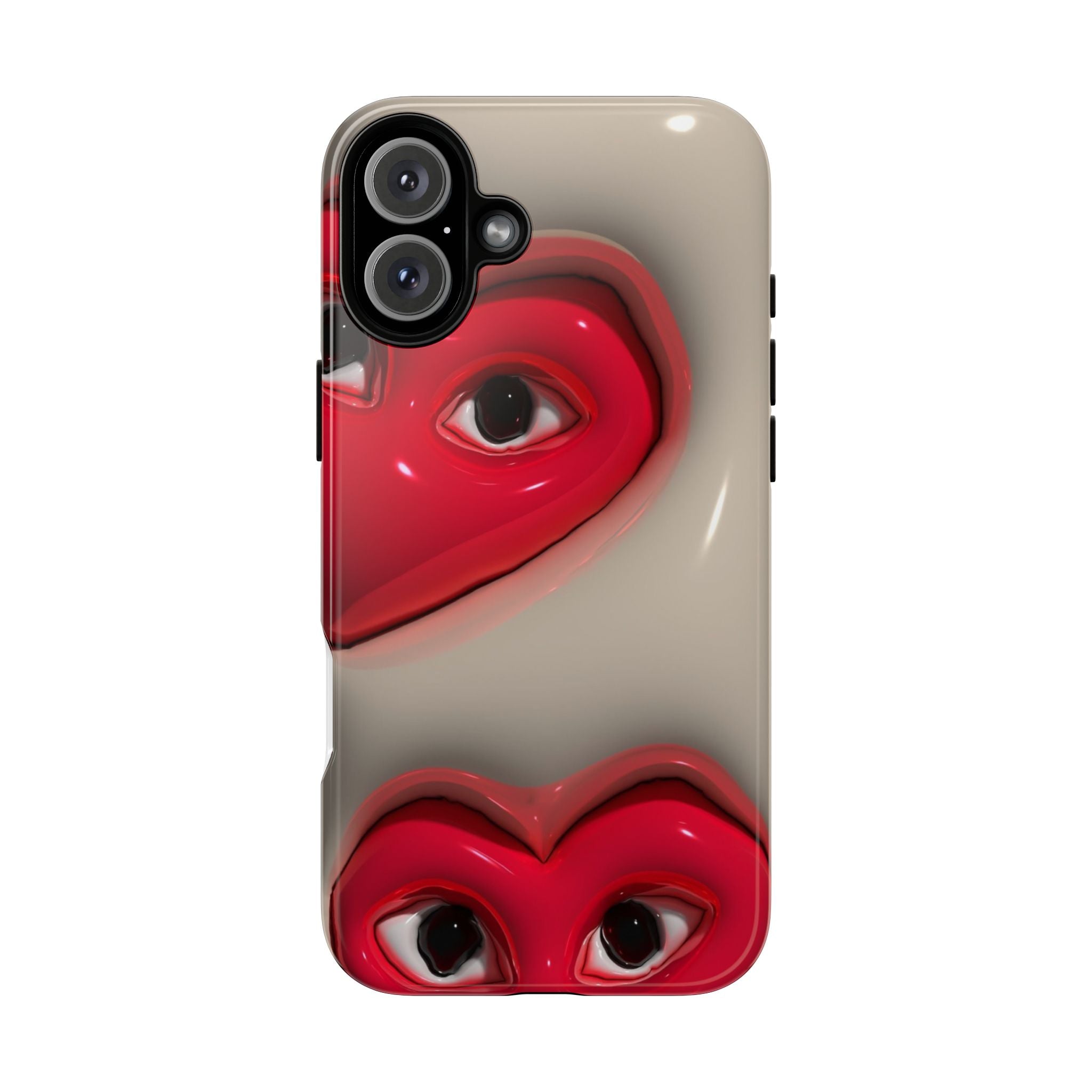 3D Hearts Phone Case