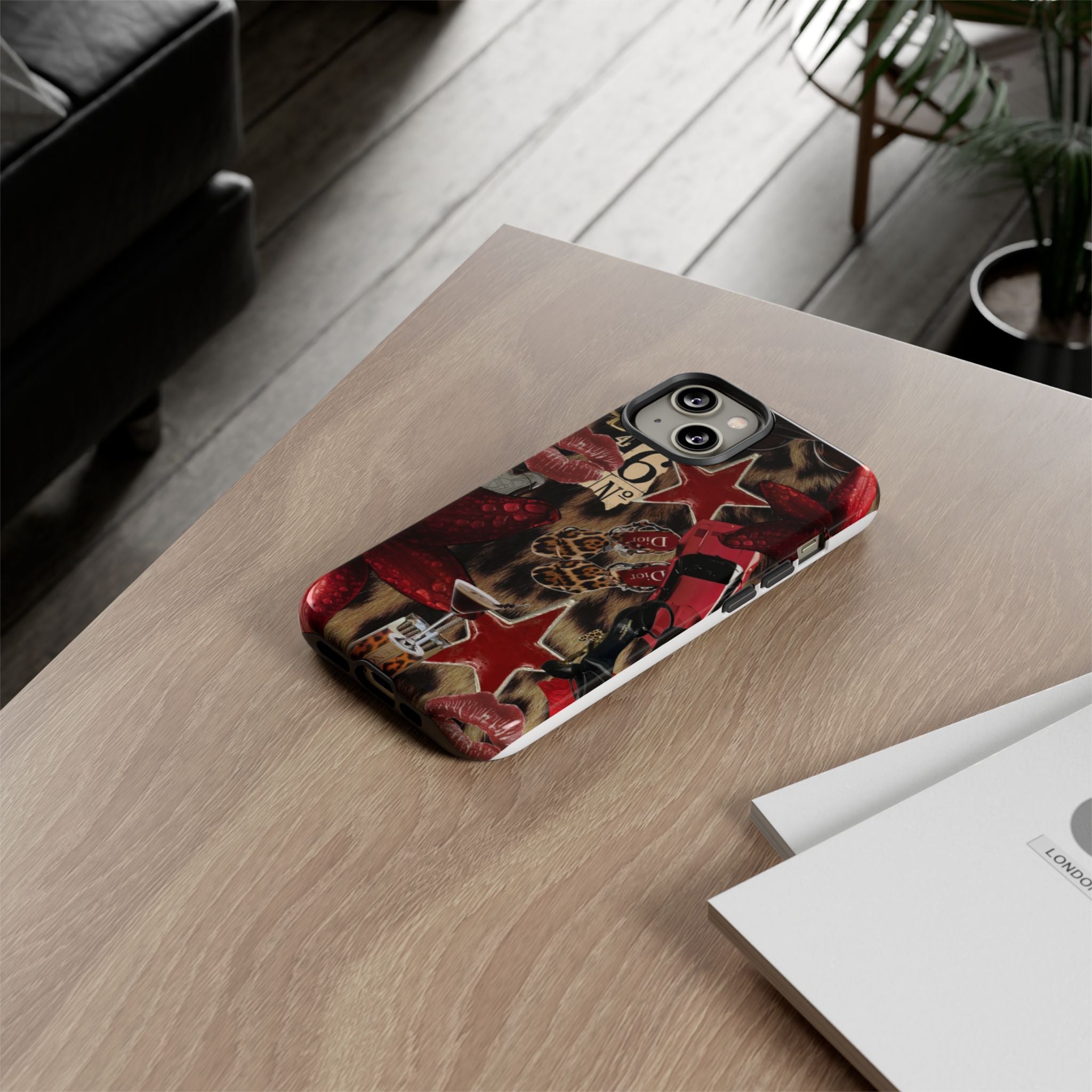 Cheetah Red Phone Case