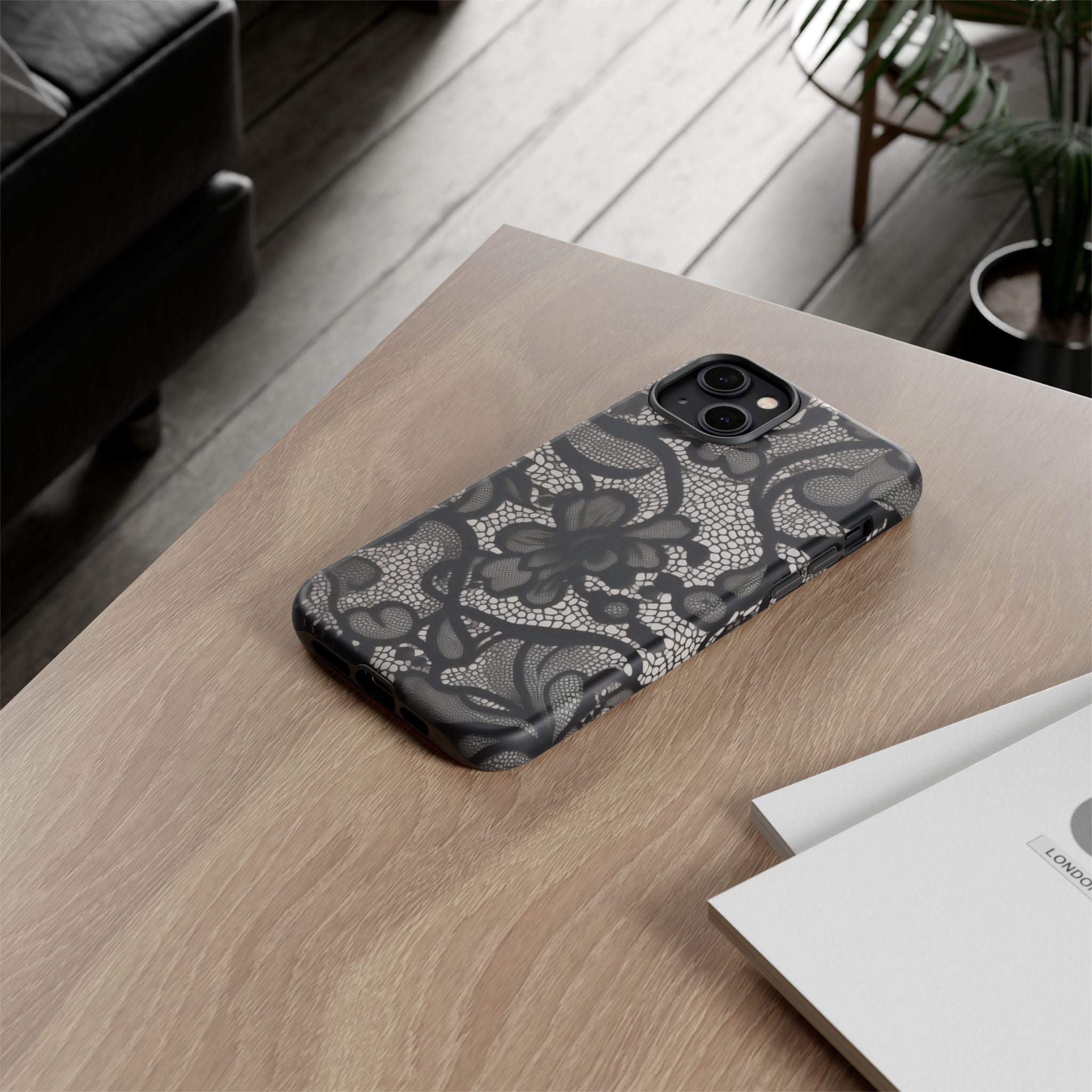 Black Lace Phone Case