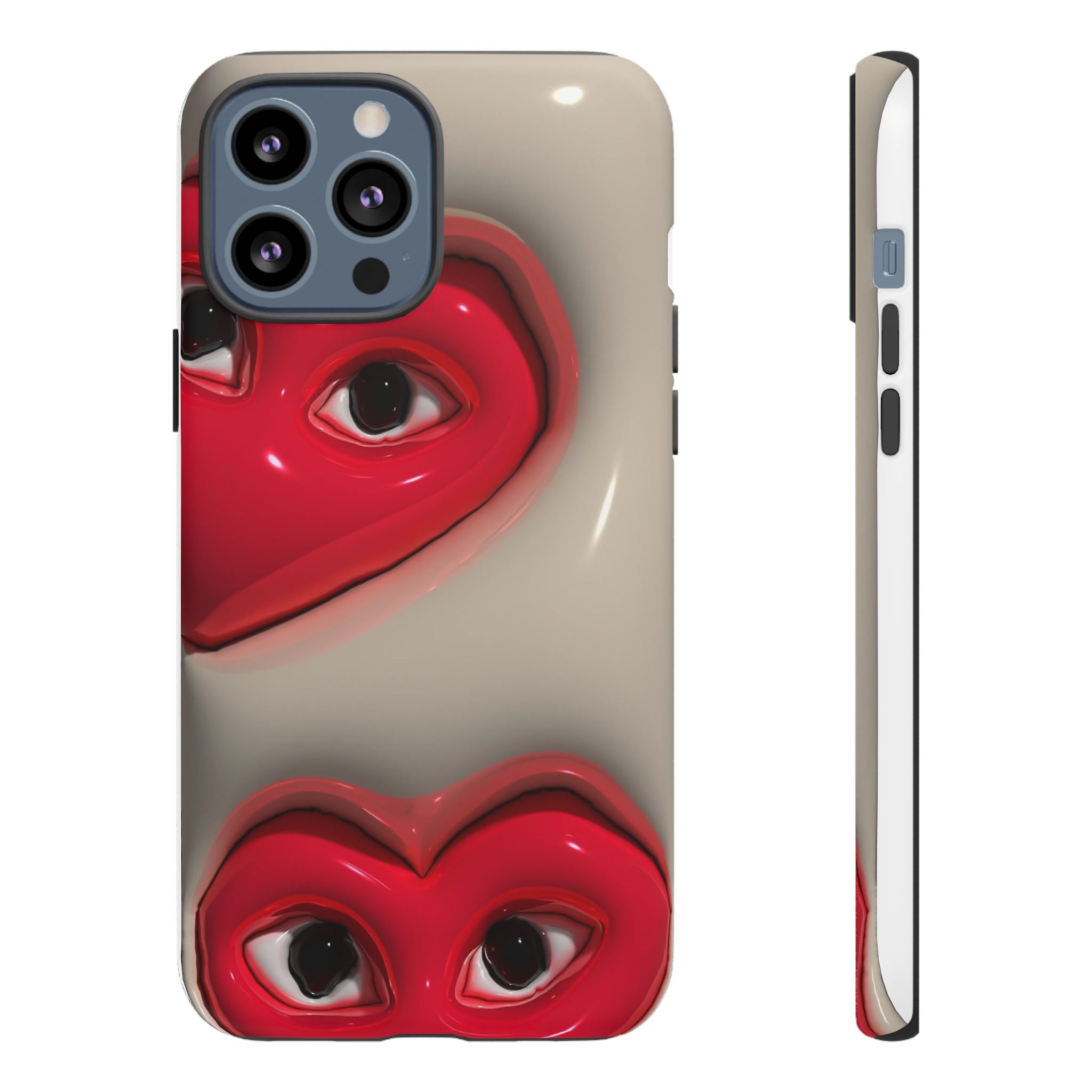 3D Hearts Phone Case