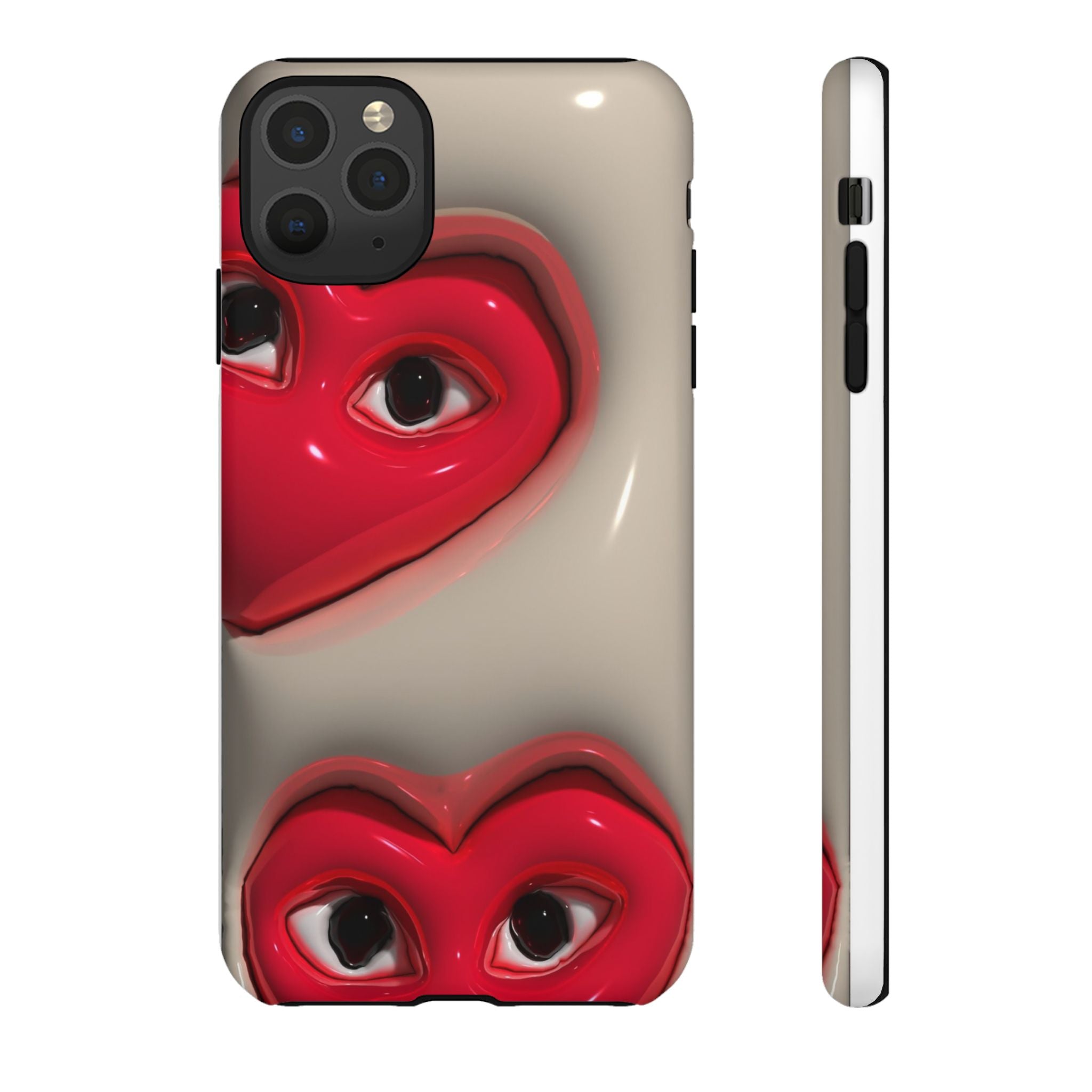 3D Hearts Phone Case