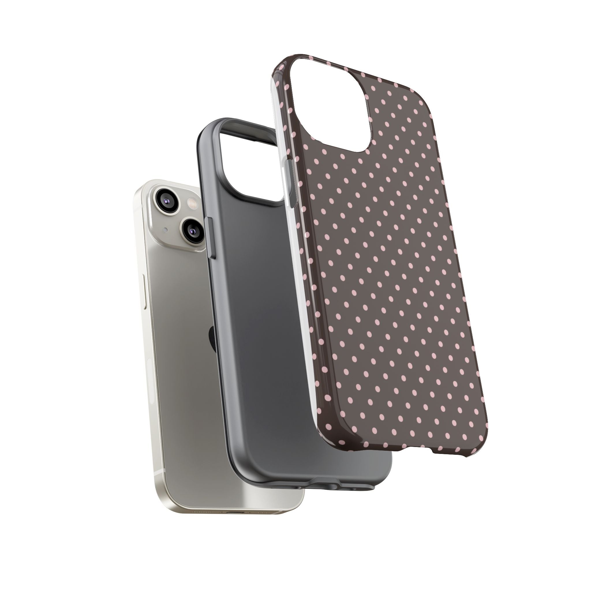 Brown Polka Phone Case