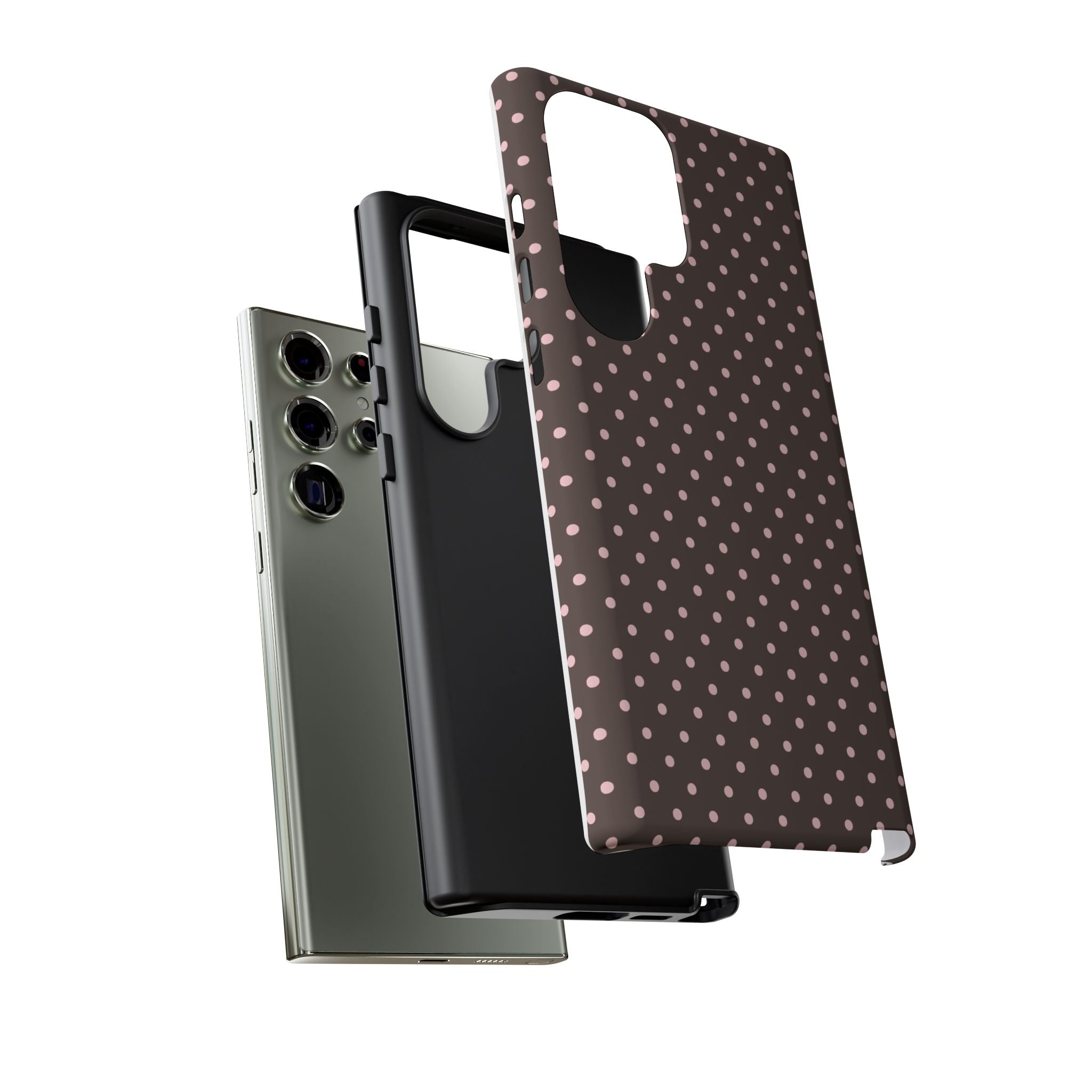 Brown Polka Phone Case