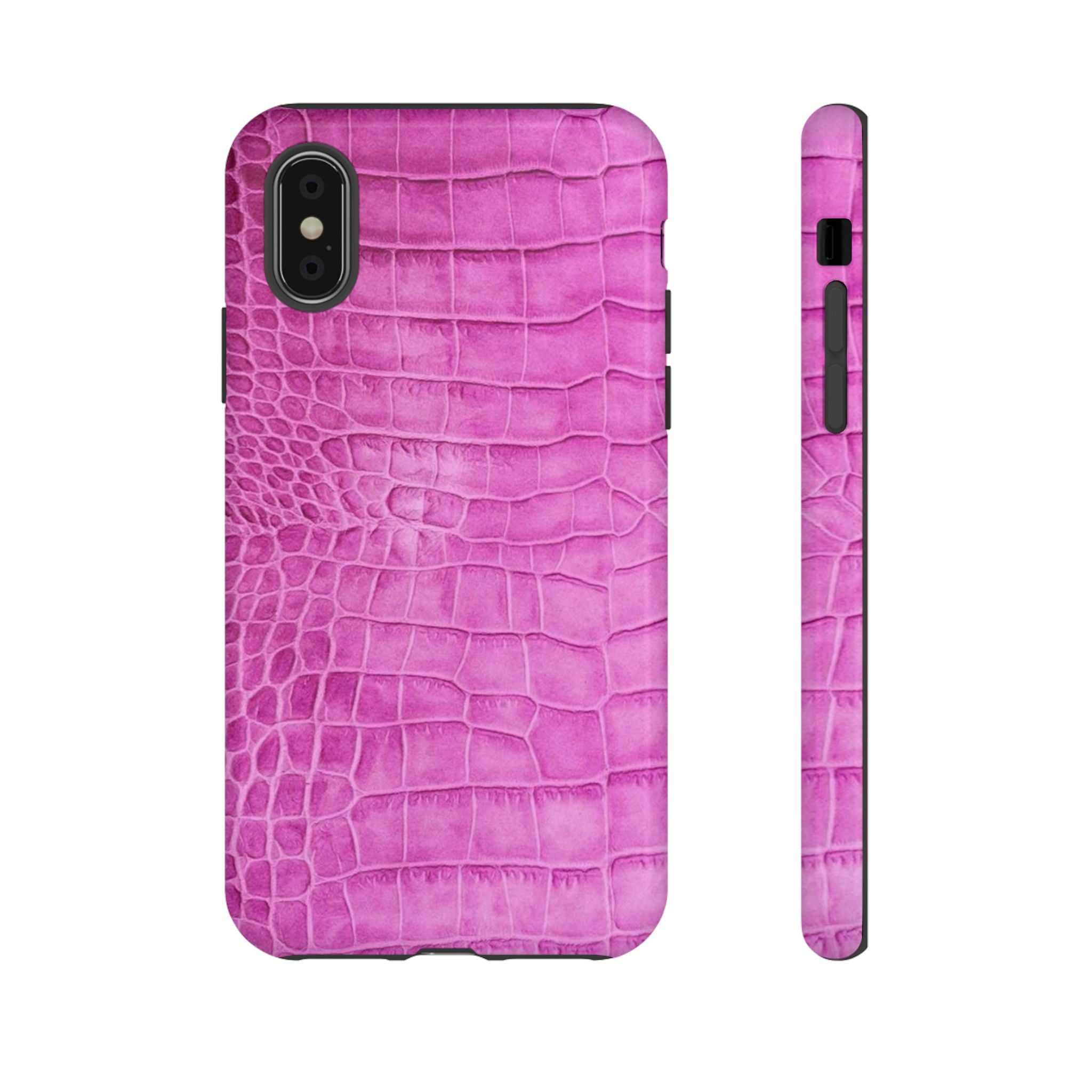 Purple Croc Phone Case