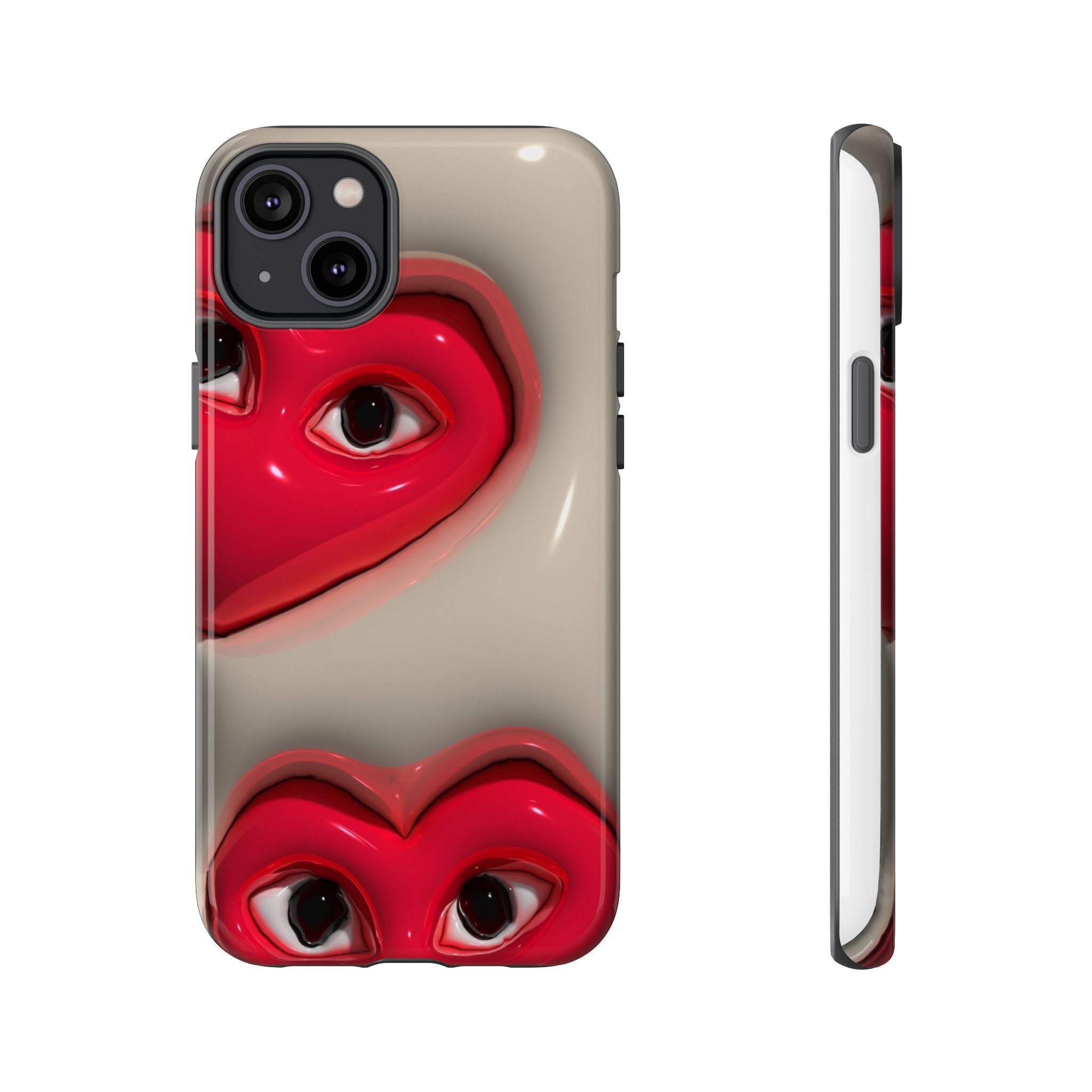3D Hearts Phone Case