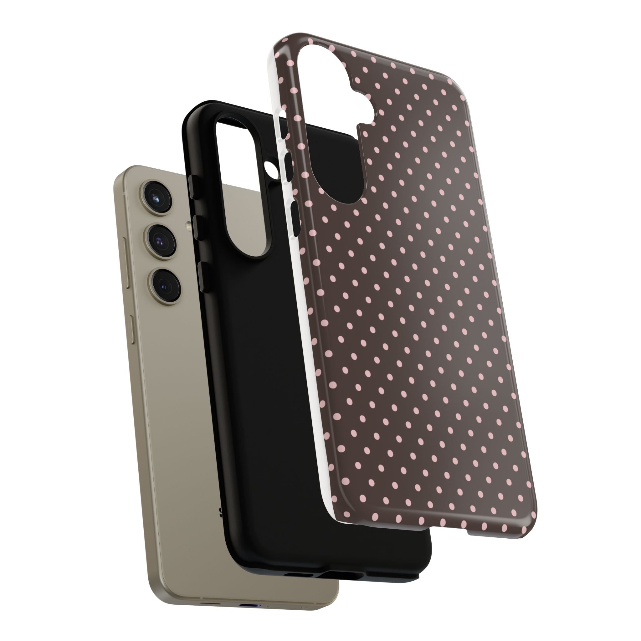 Brown Polka Phone Case