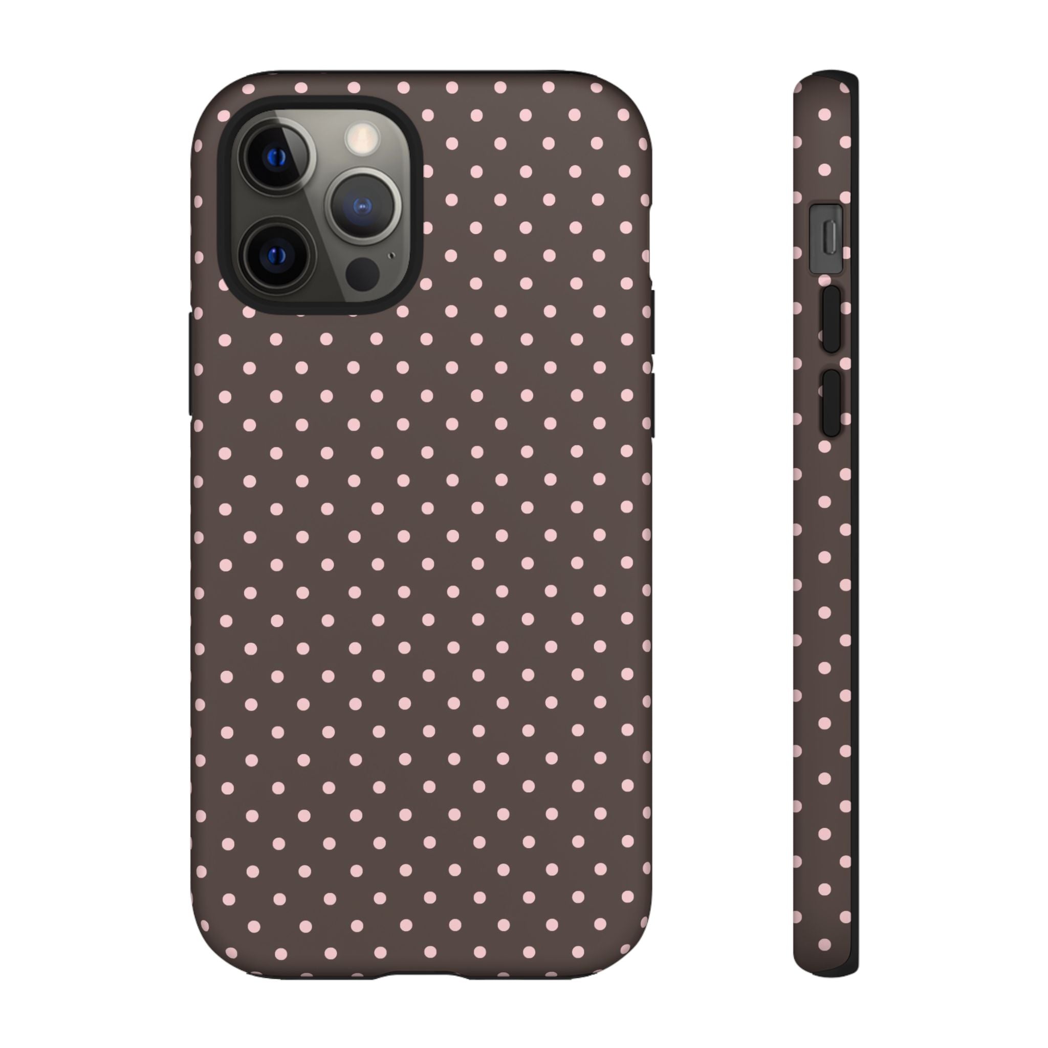 Brown Polka Phone Case