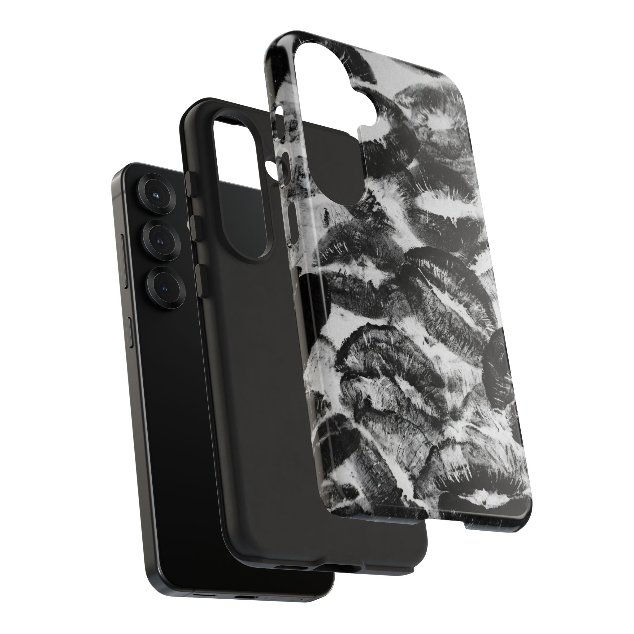 Black and Kiss Design Phone Case