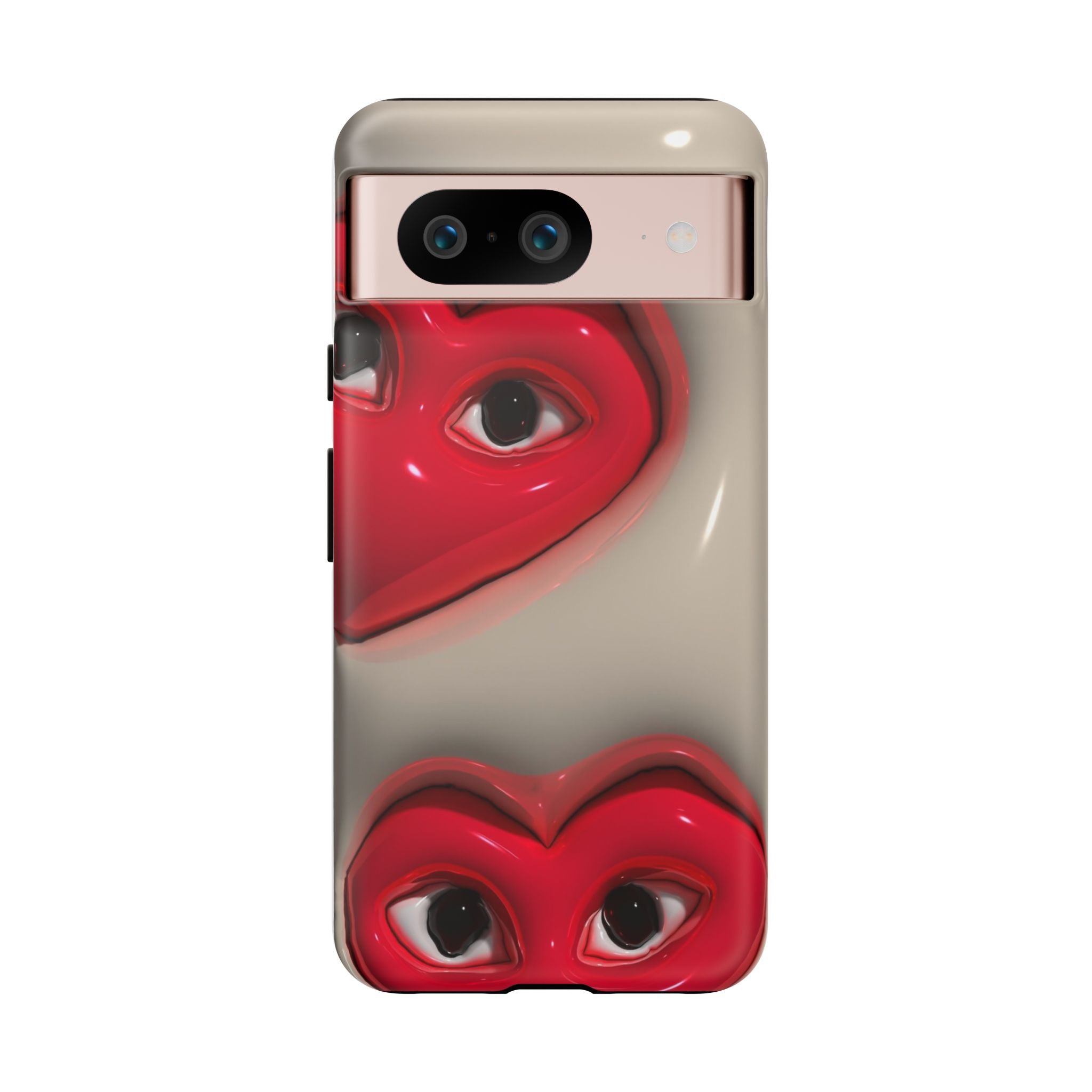 3D Hearts Phone Case