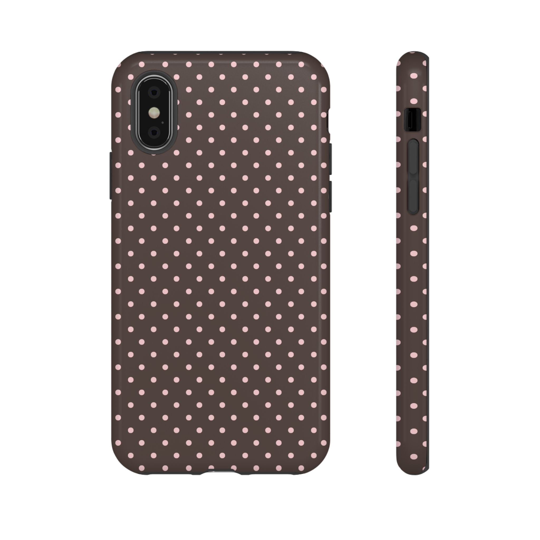 Brown Polka Phone Case