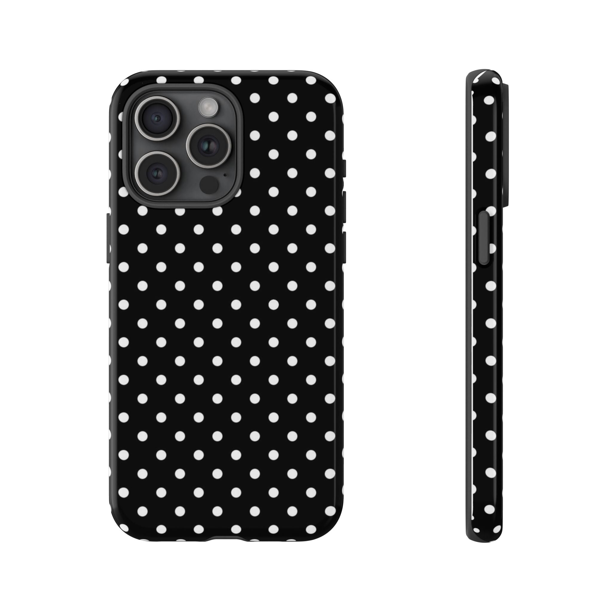 Black Polka Dot Phone Case