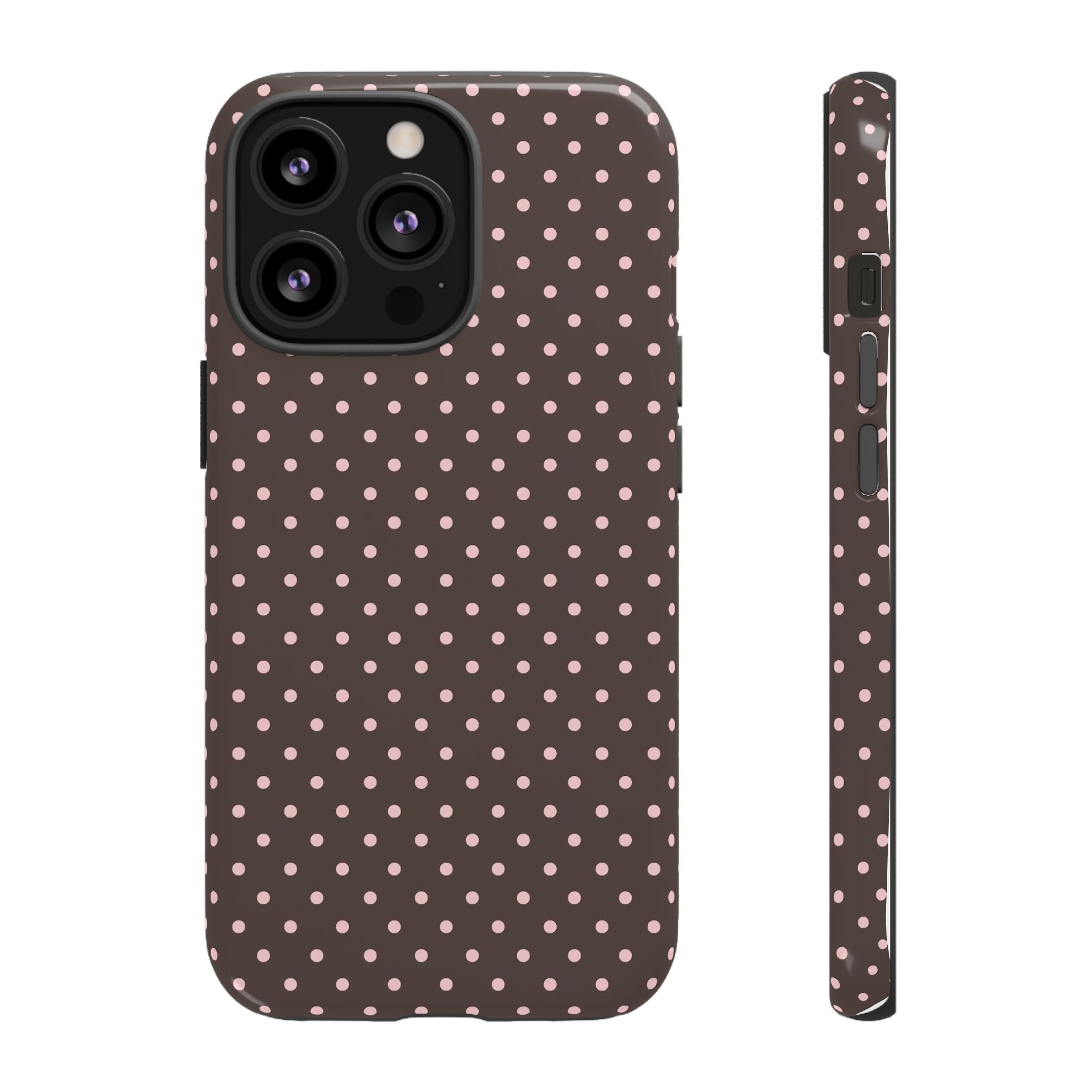 Brown Polka Phone Case