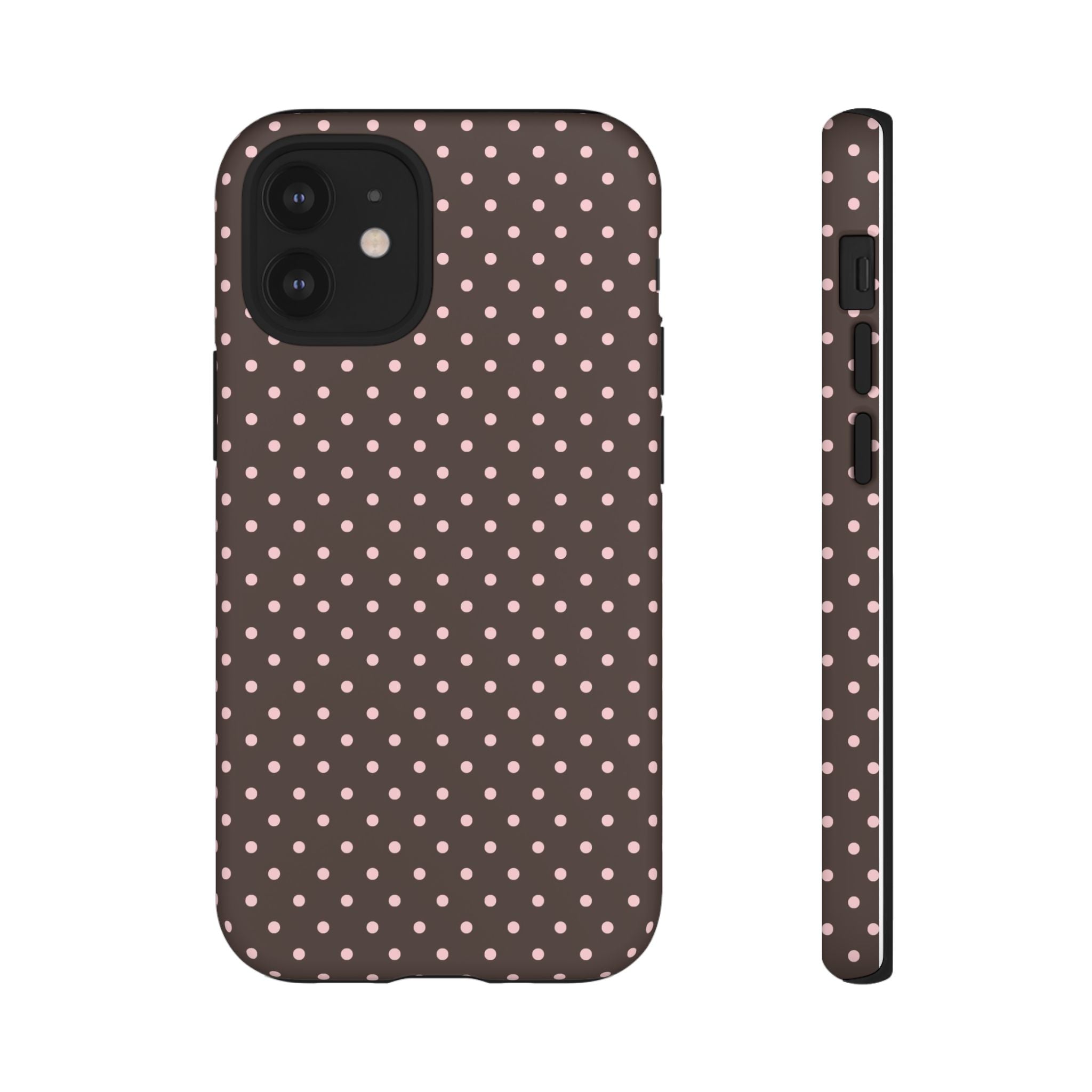 Brown Polka Phone Case