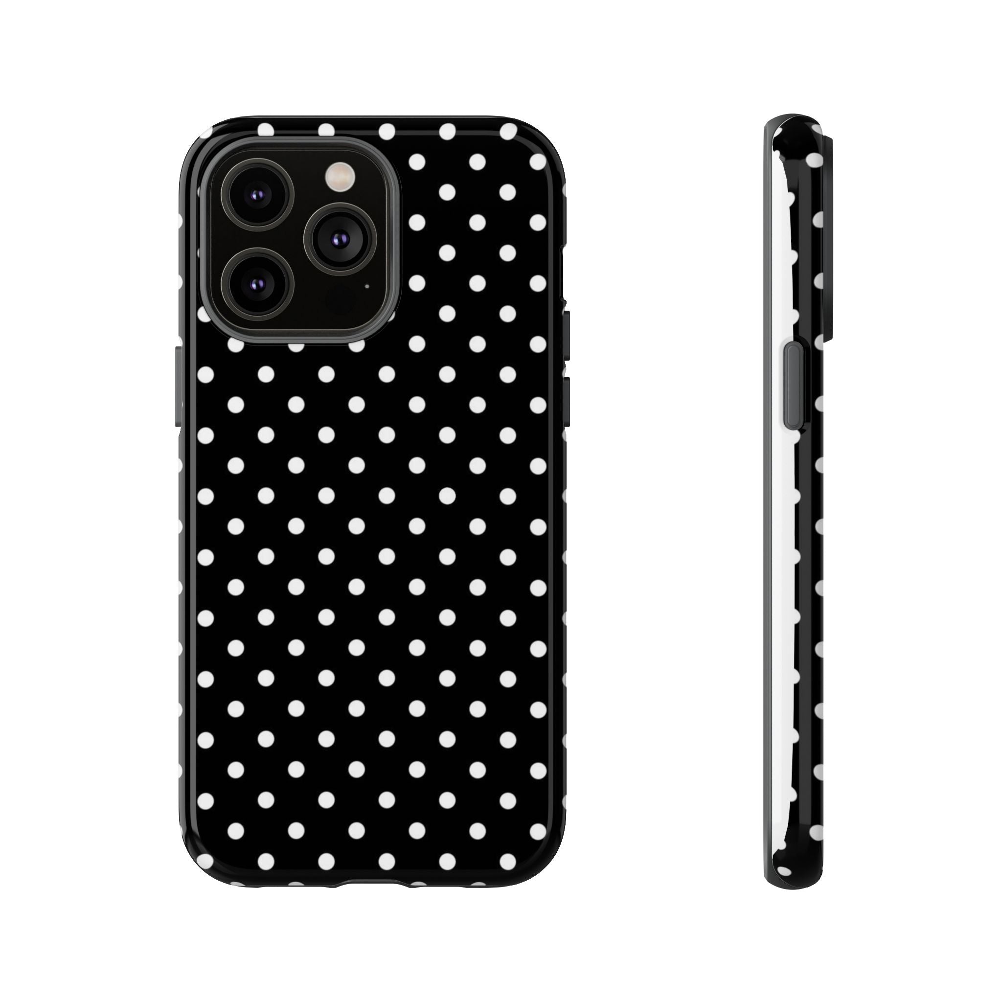 Black Polka Dot Phone Case
