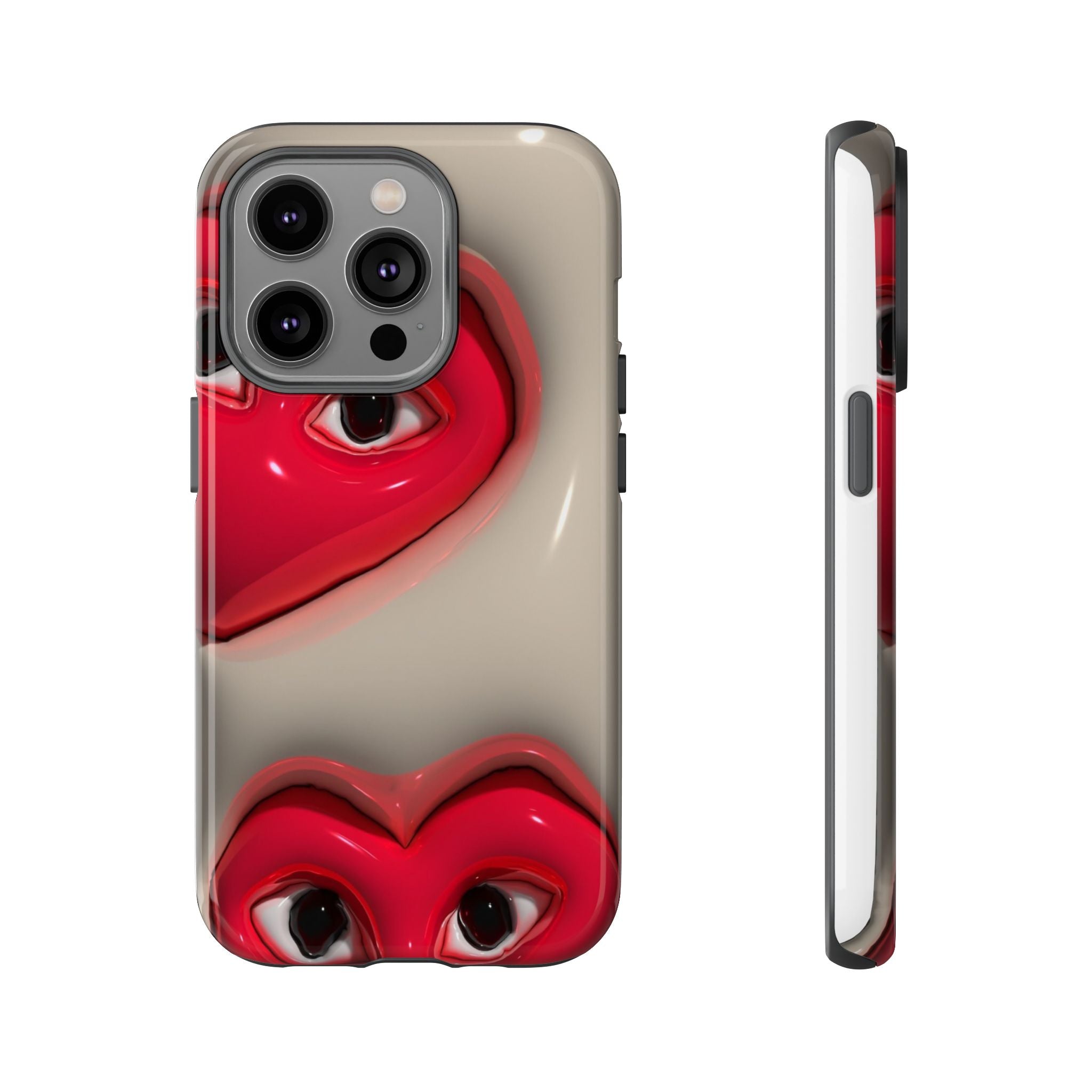 3D Hearts Phone Case