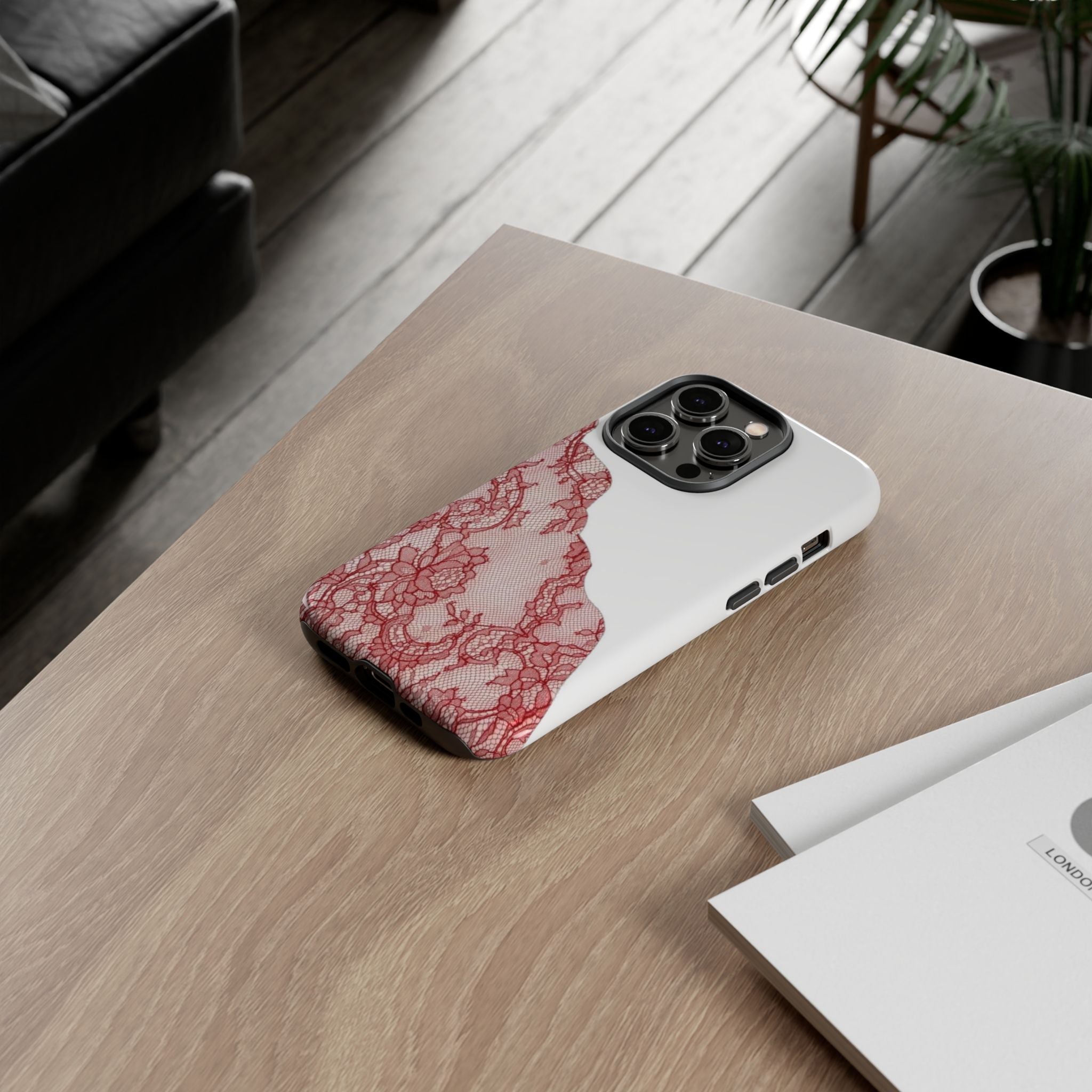 Red Lace Phone Case