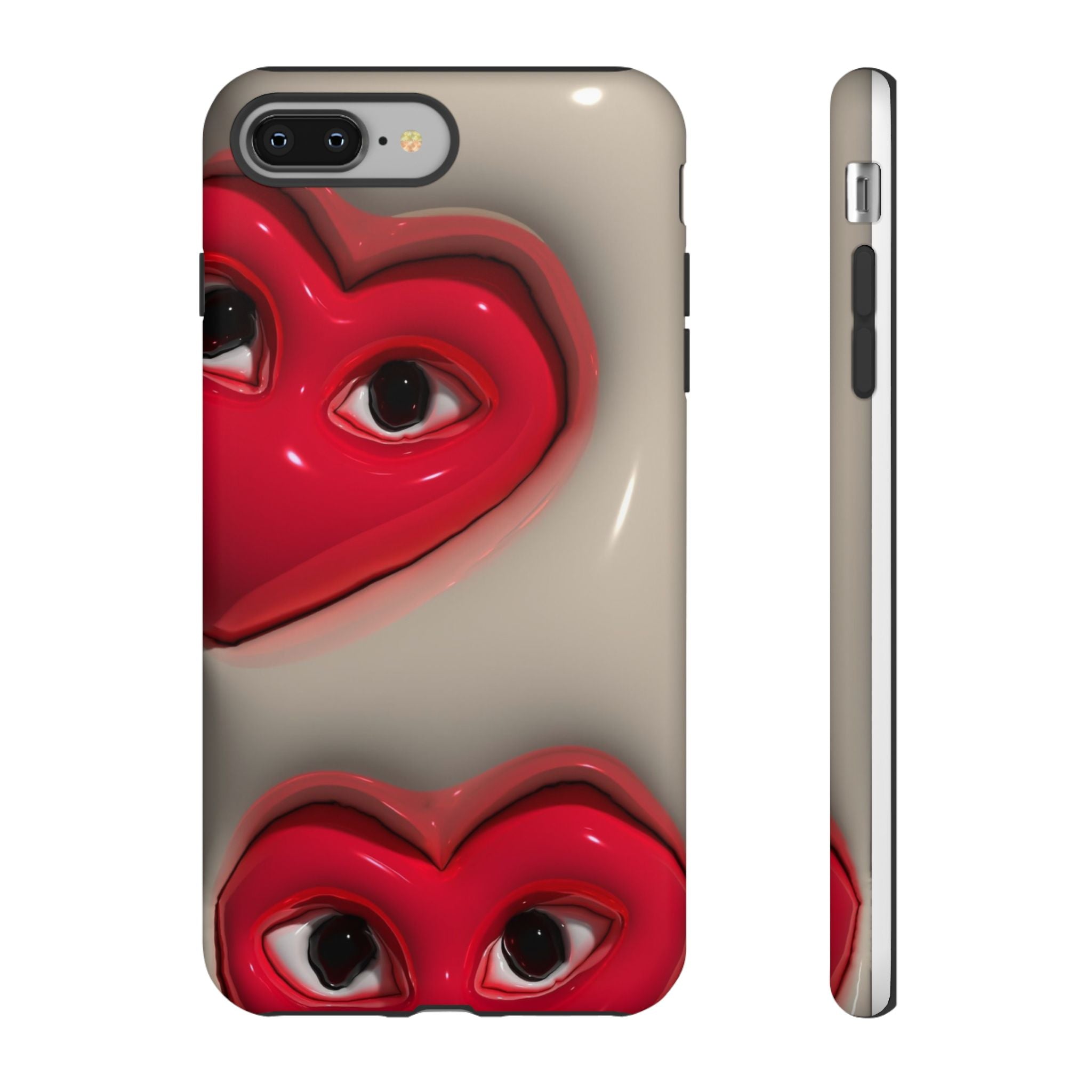 3D Hearts Phone Case