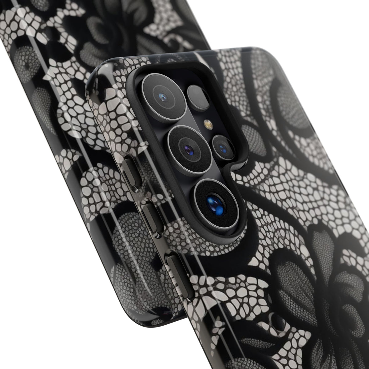 Black Floral Vintage Case