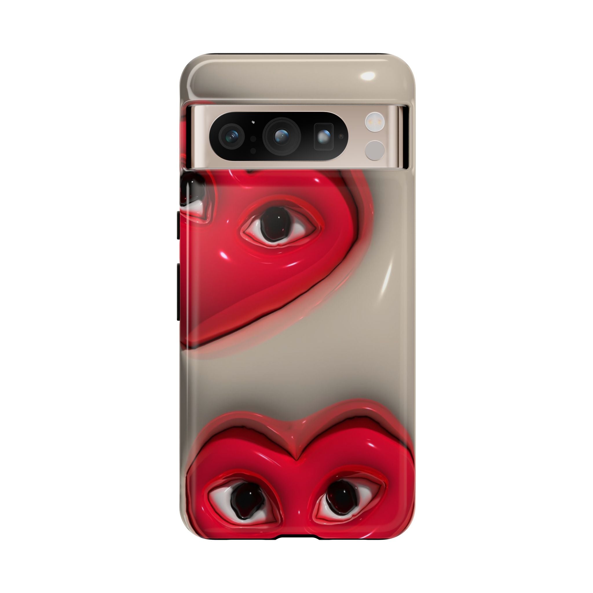 3D Hearts Phone Case