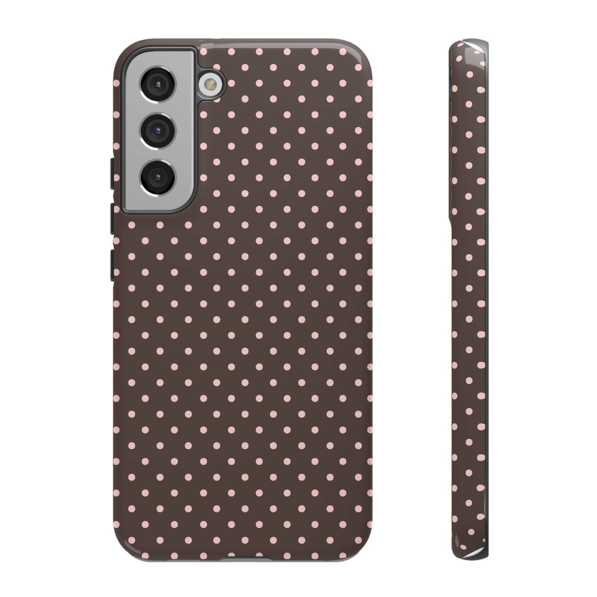 Brown Polka Phone Case