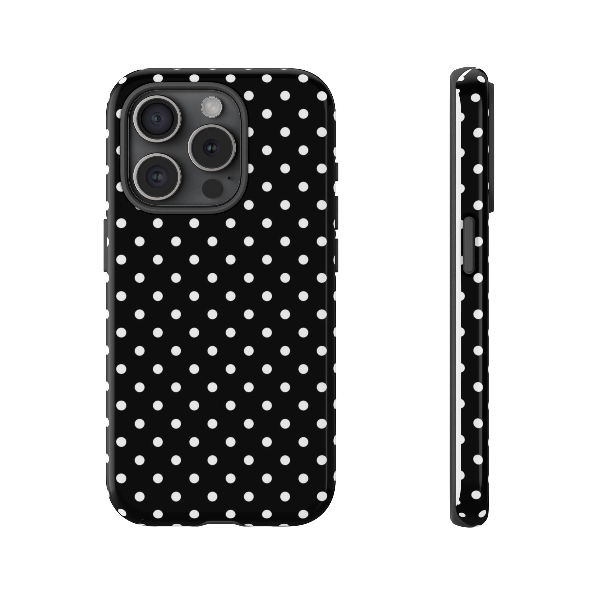 Black Polka Dot Phone Case