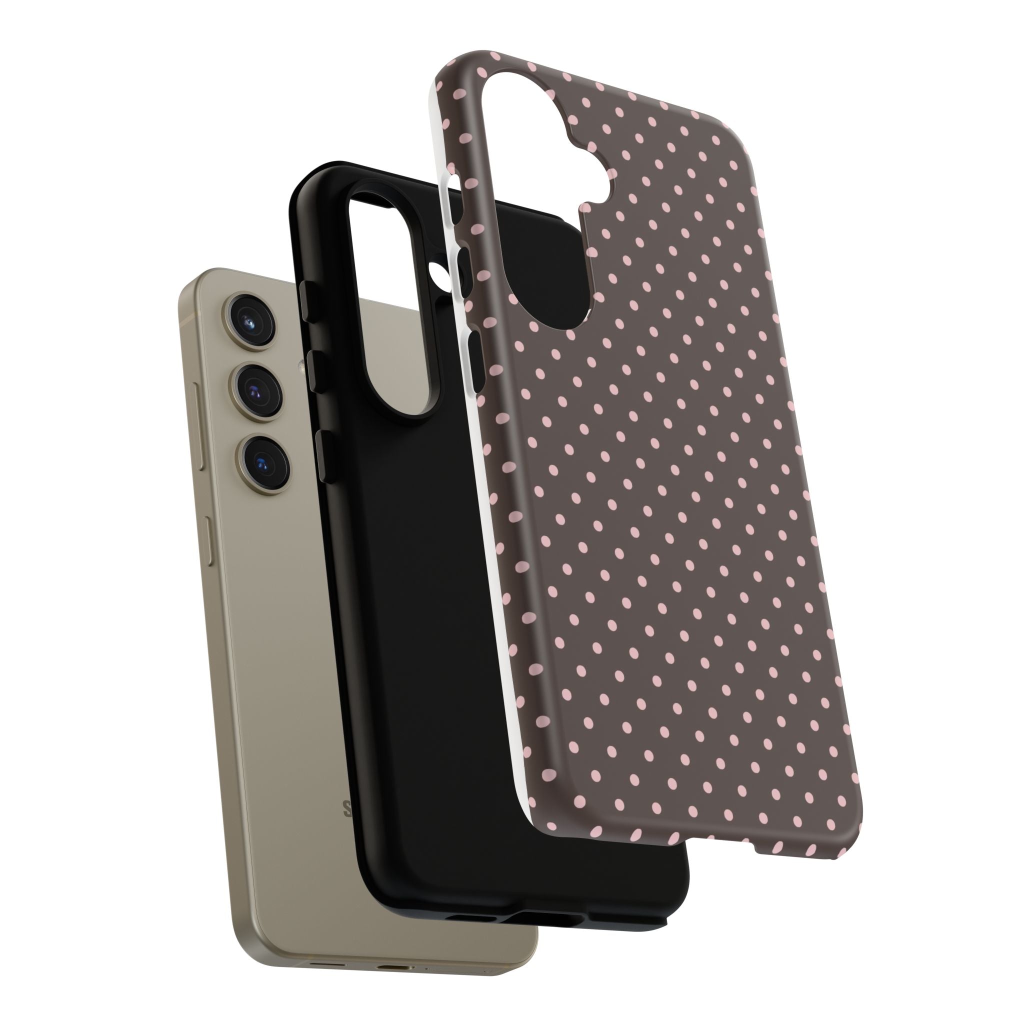 Brown Polka Phone Case