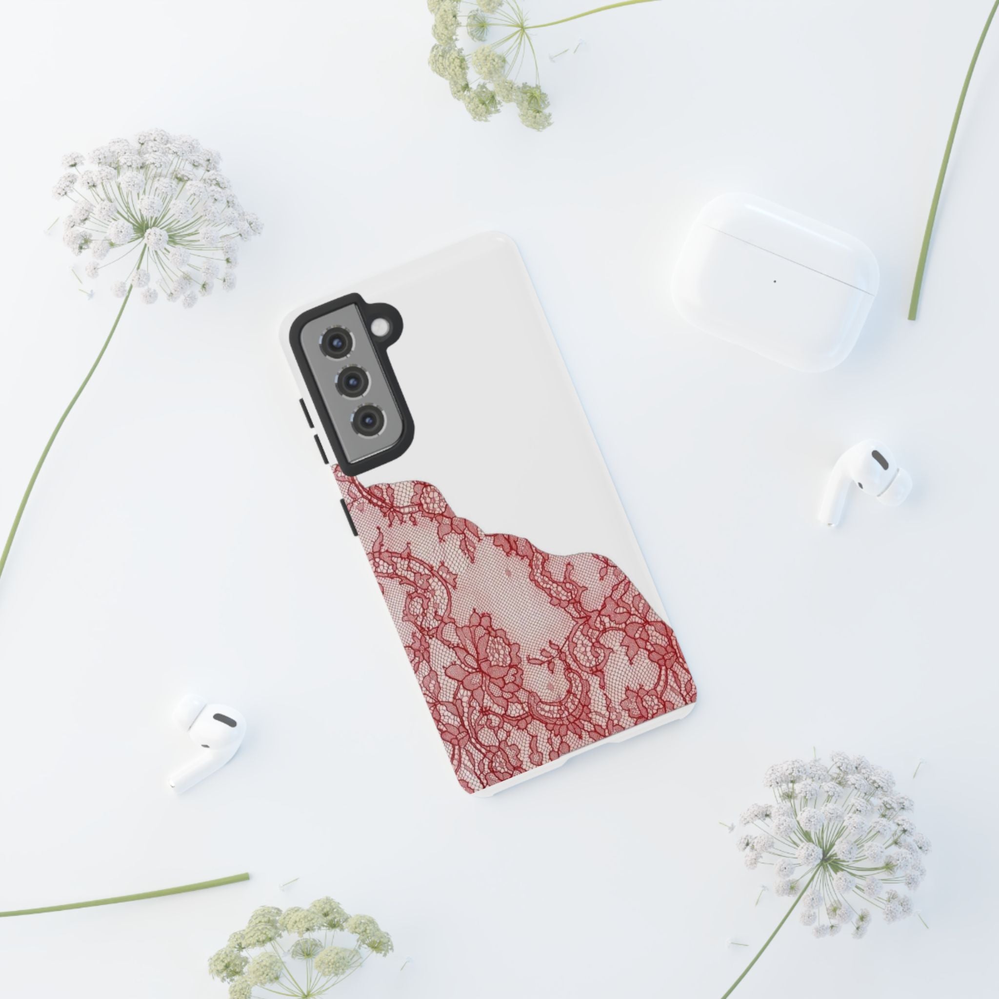 Red Lace Phone Case
