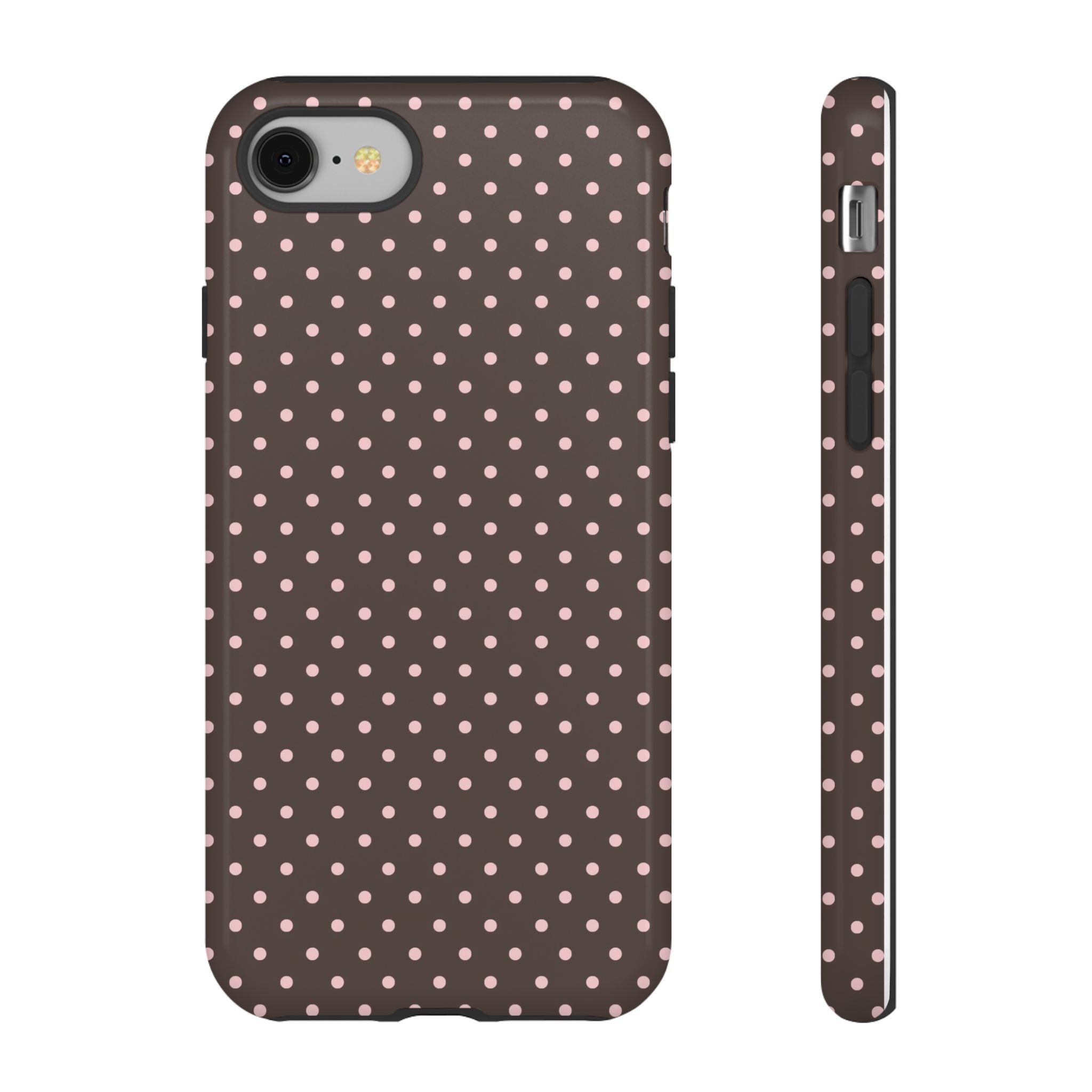 Brown Polka Phone Case
