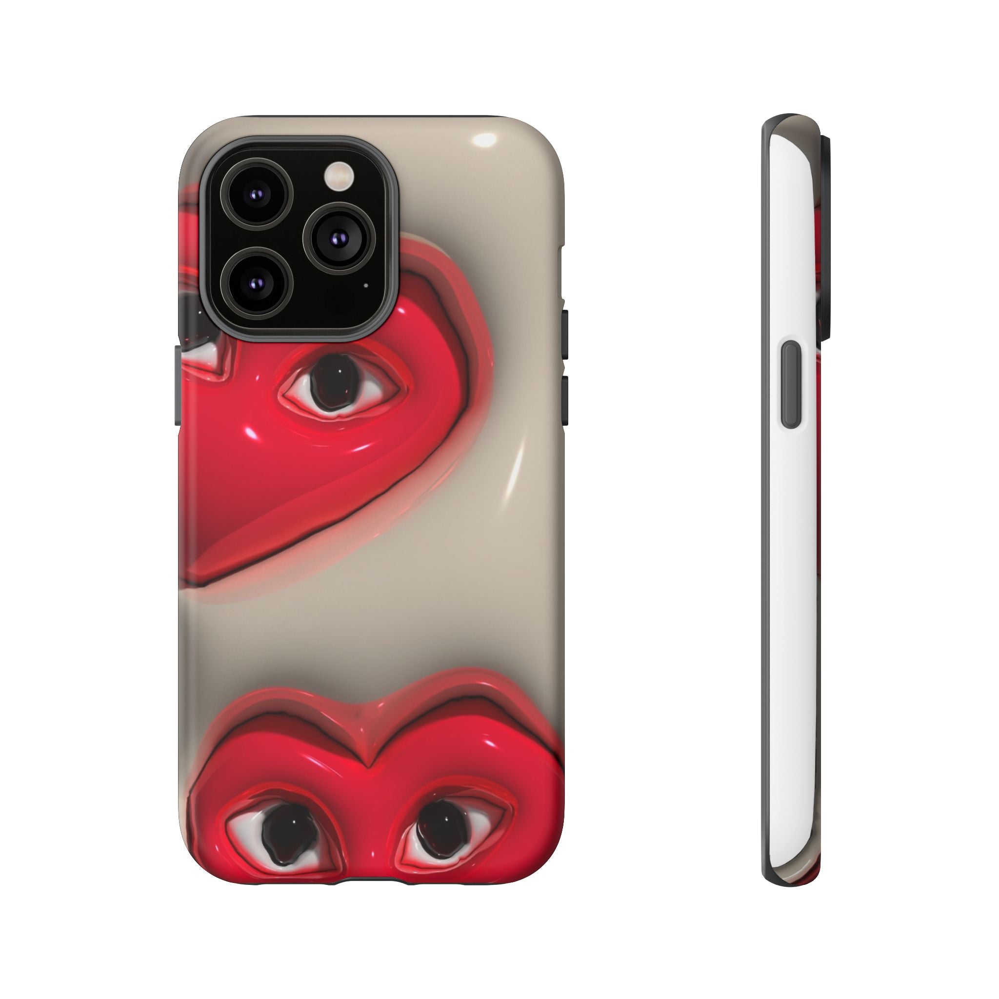 3D Hearts Phone Case