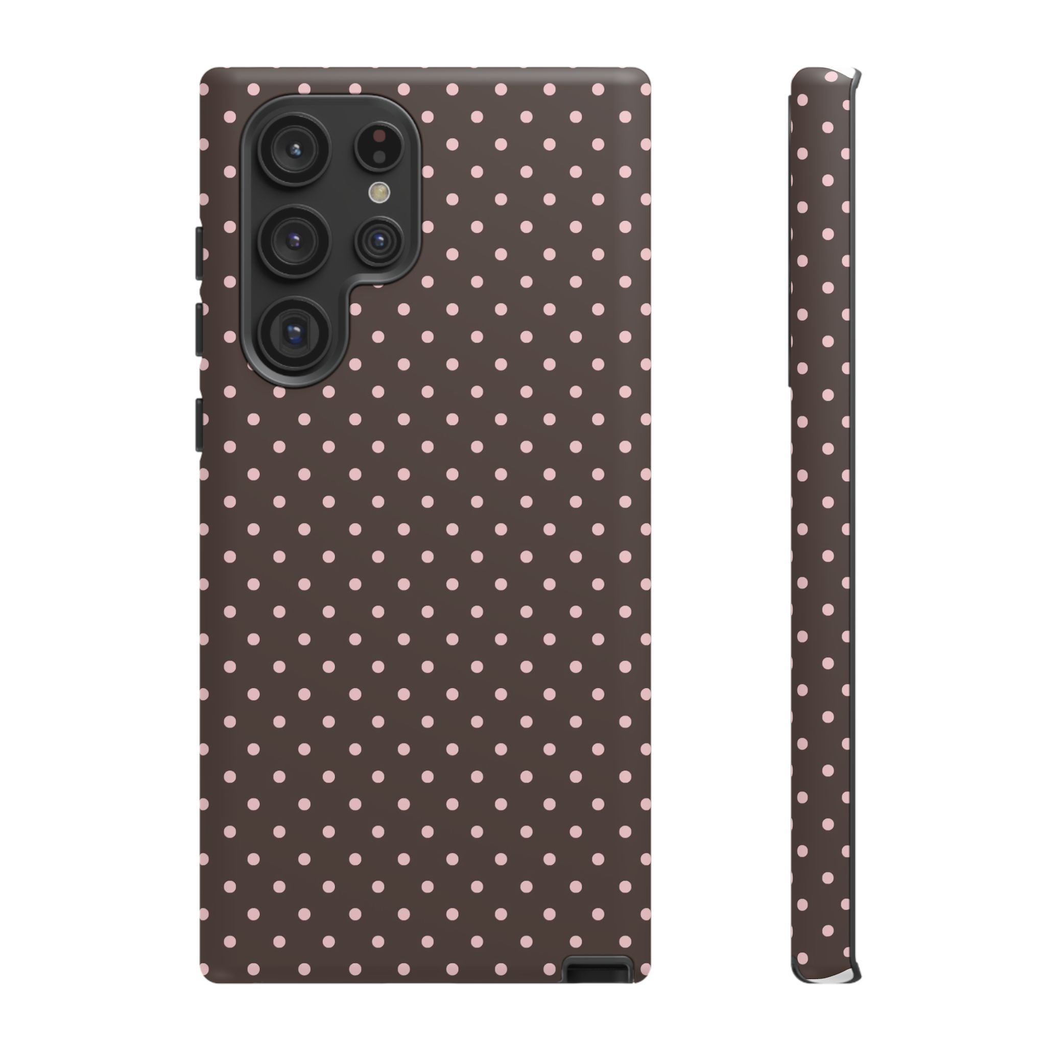 Brown Polka Phone Case