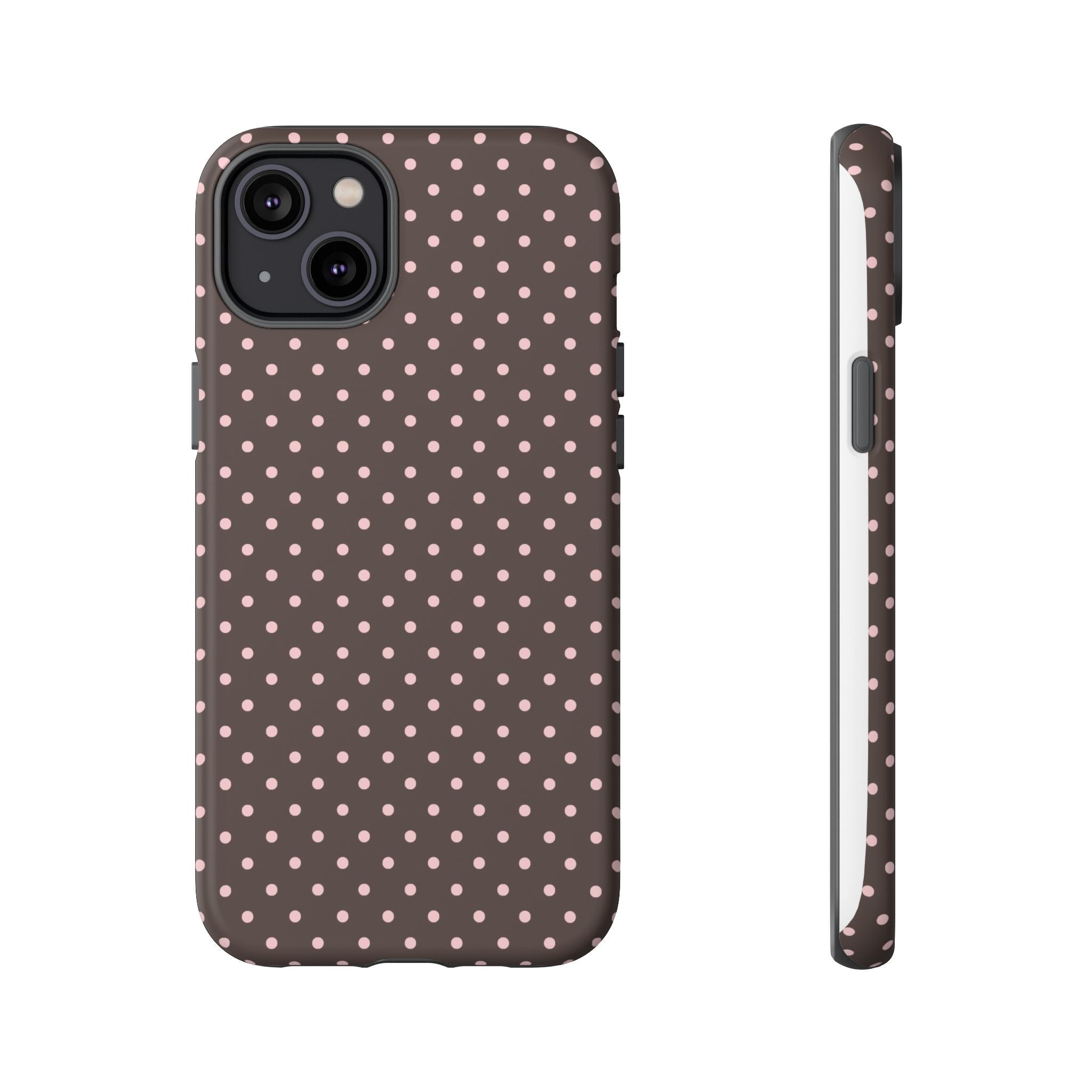 Brown Polka Phone Case
