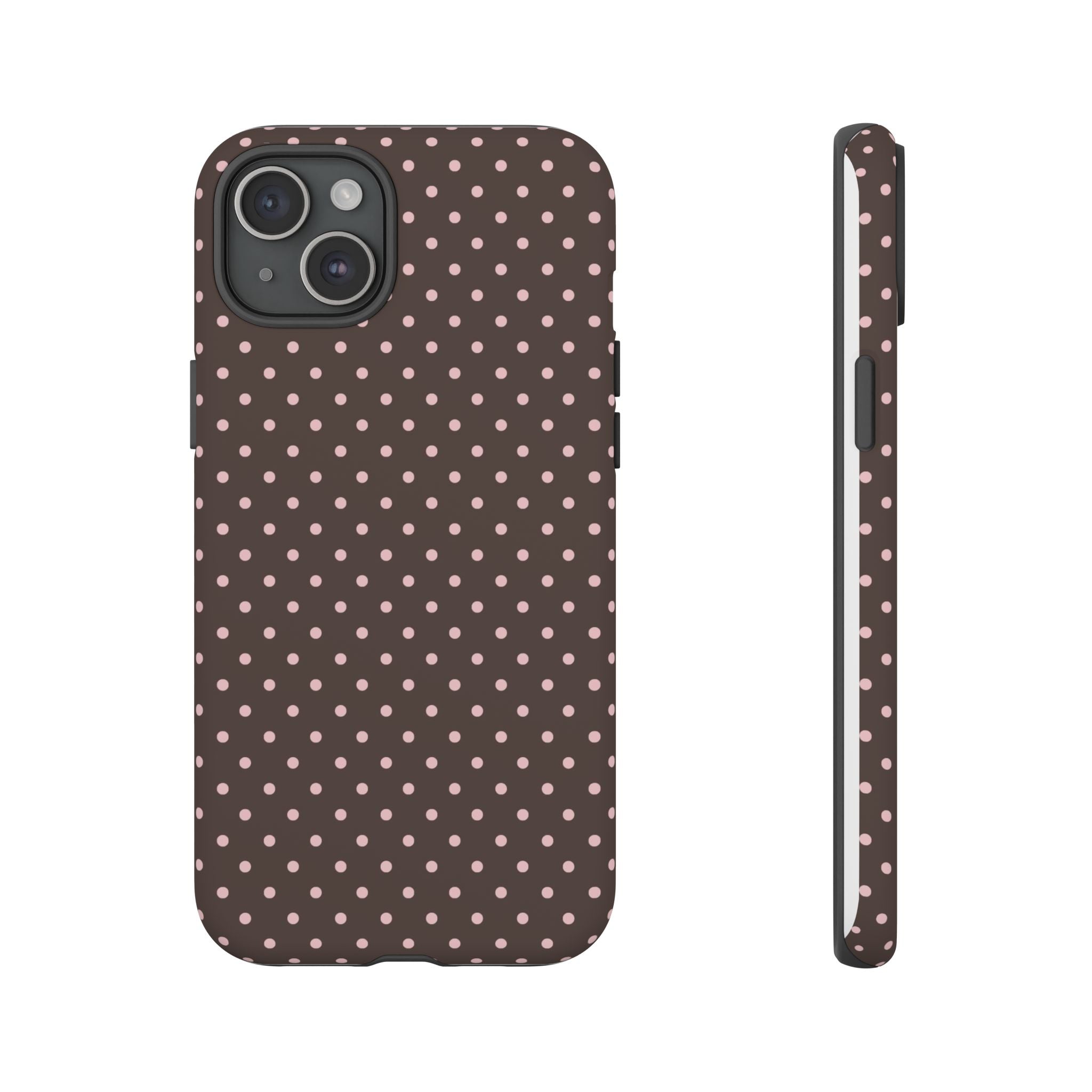 Brown Polka Phone Case