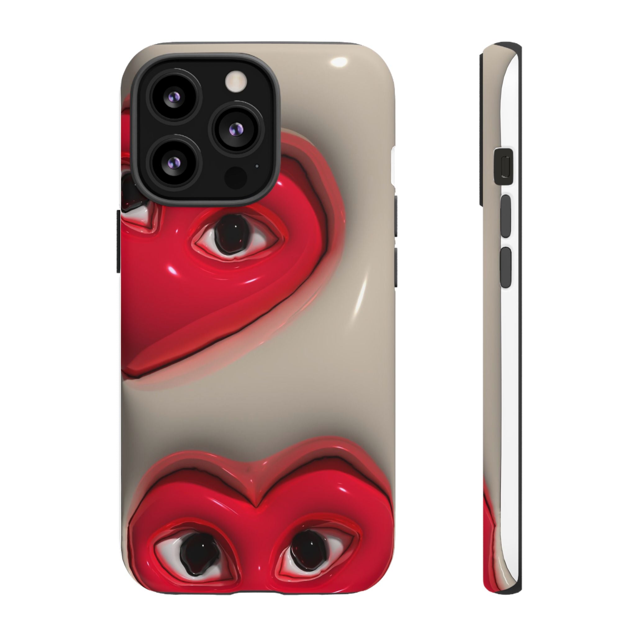 3D Hearts Phone Case