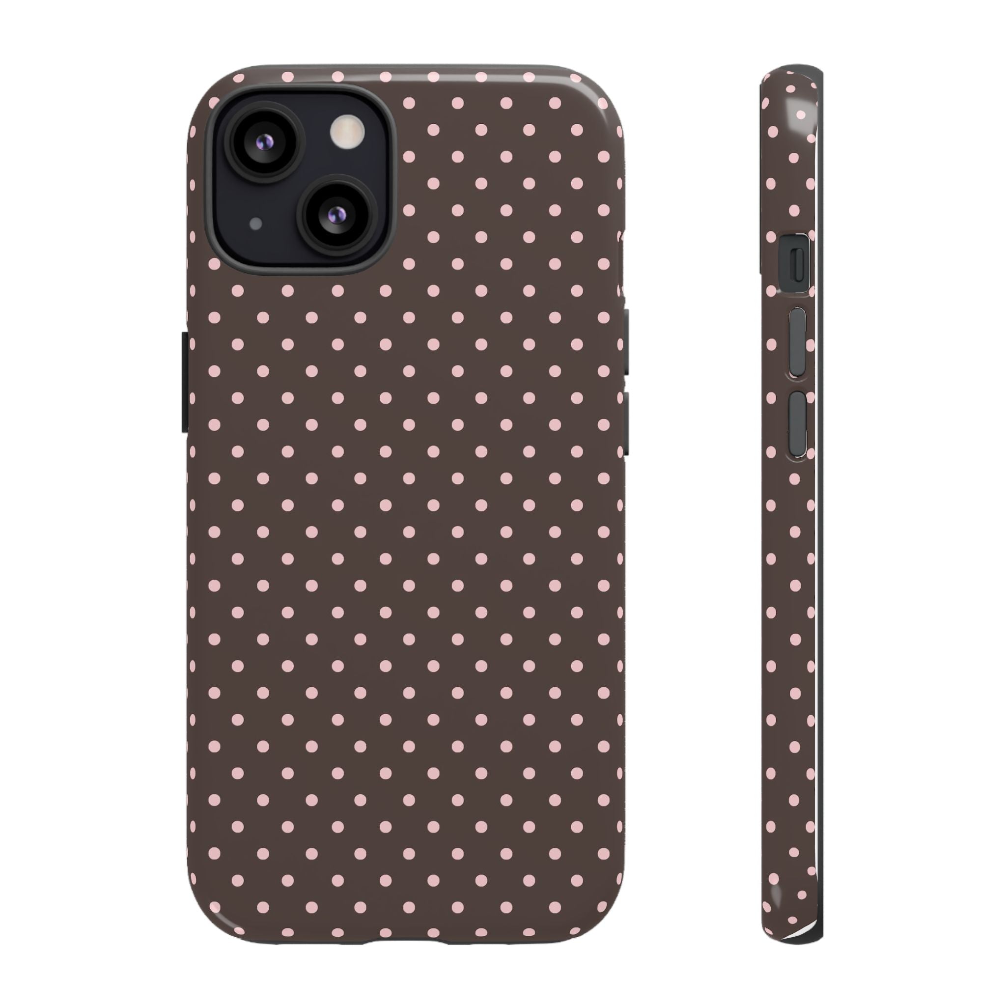 Brown Polka Phone Case