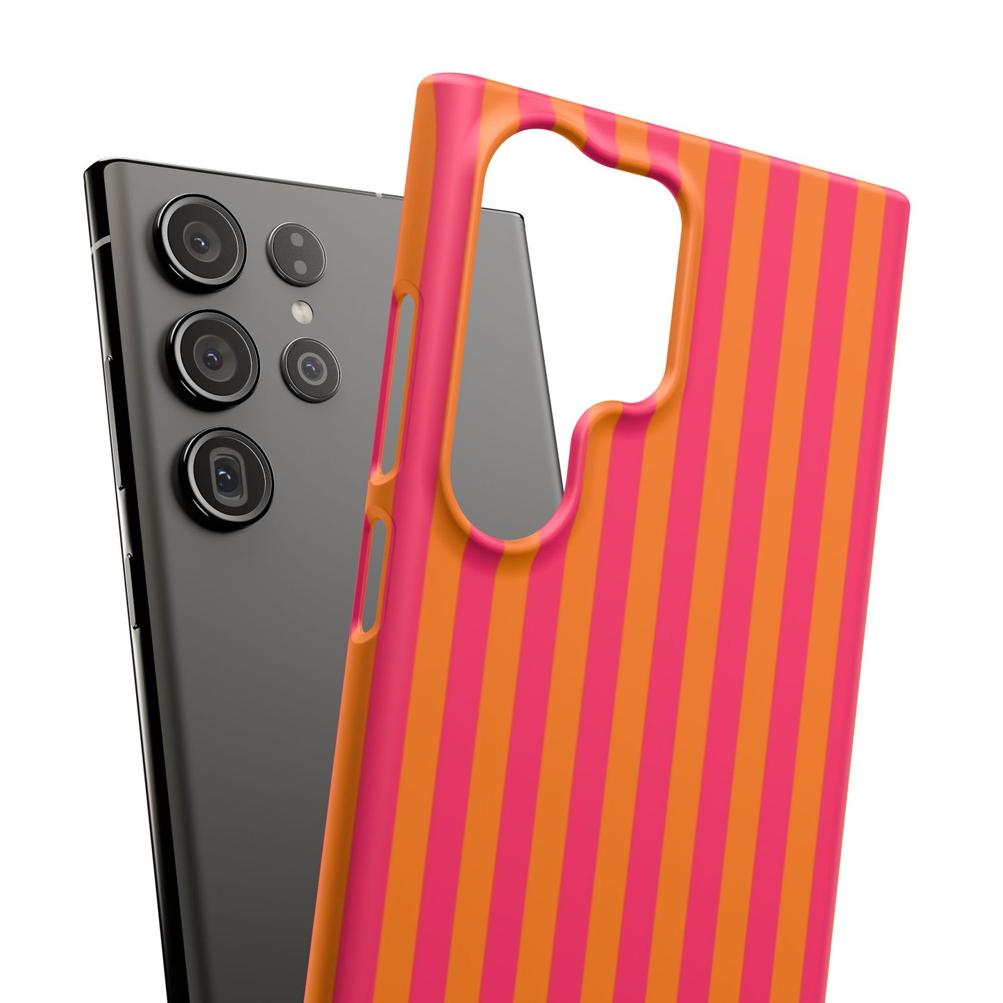 Striped Orange & Pink Case