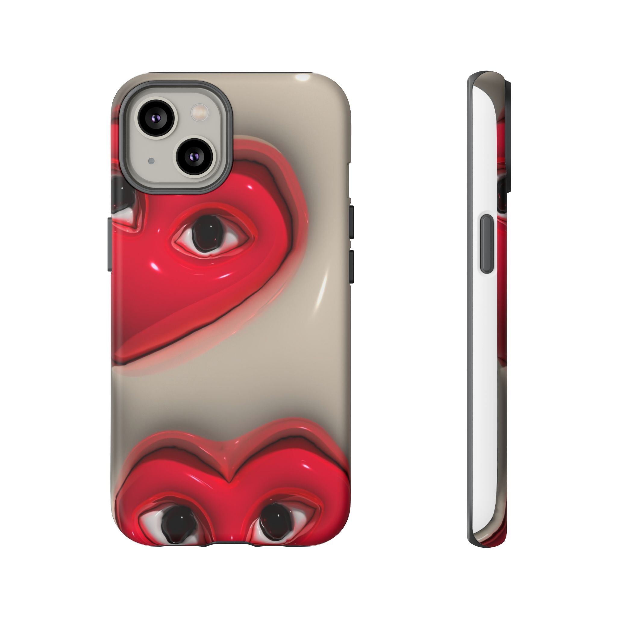 3D Hearts Phone Case