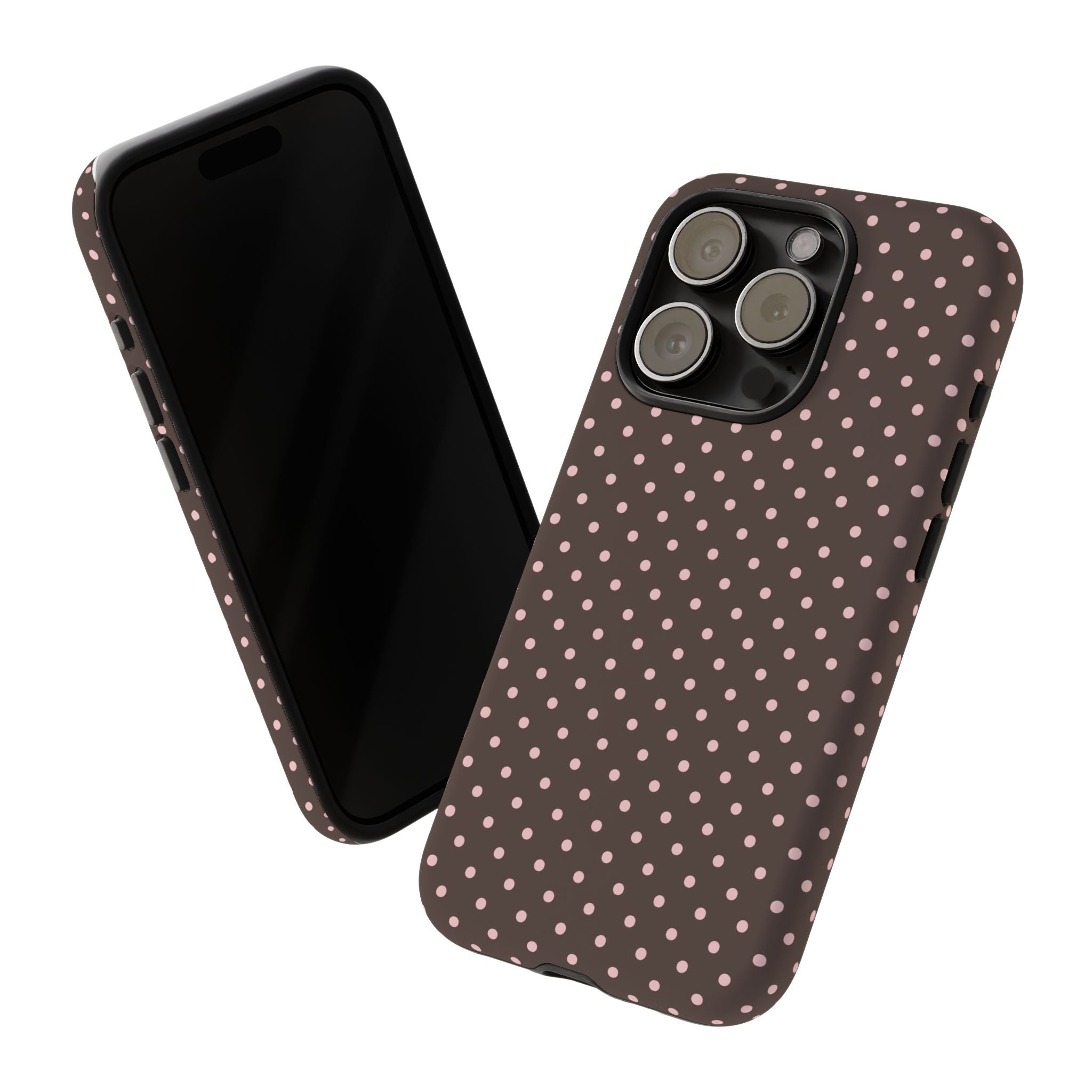 Brown Polka Phone Case