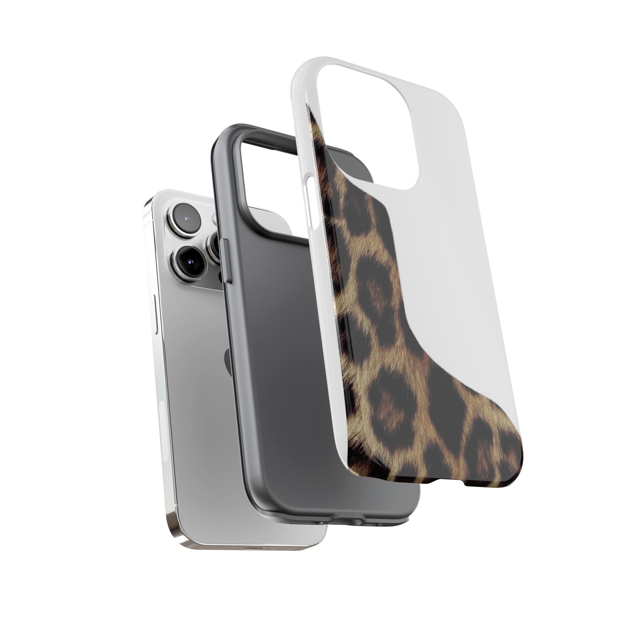 Half Cheetah Print Phone Case