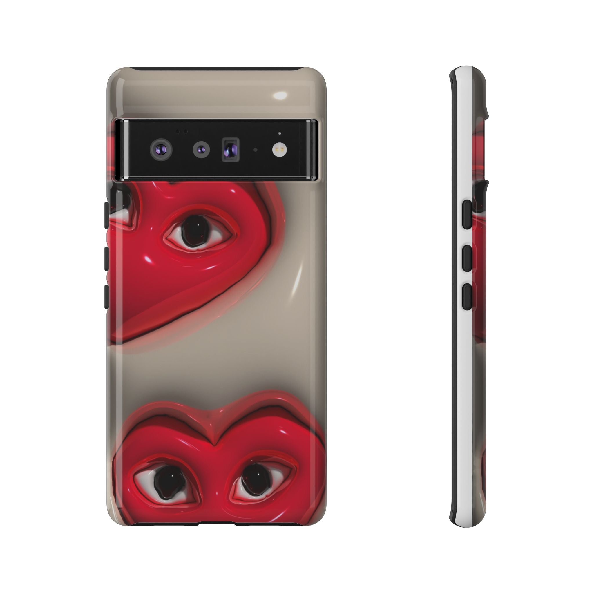 3D Hearts Phone Case