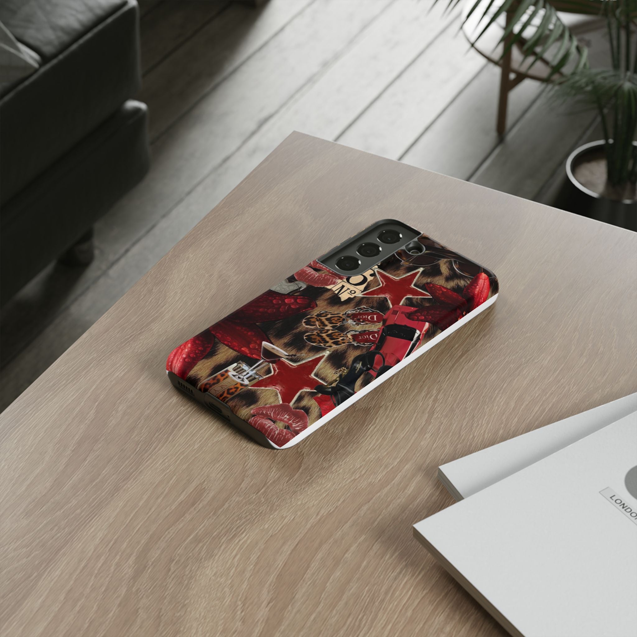 Cheetah Red Phone Case