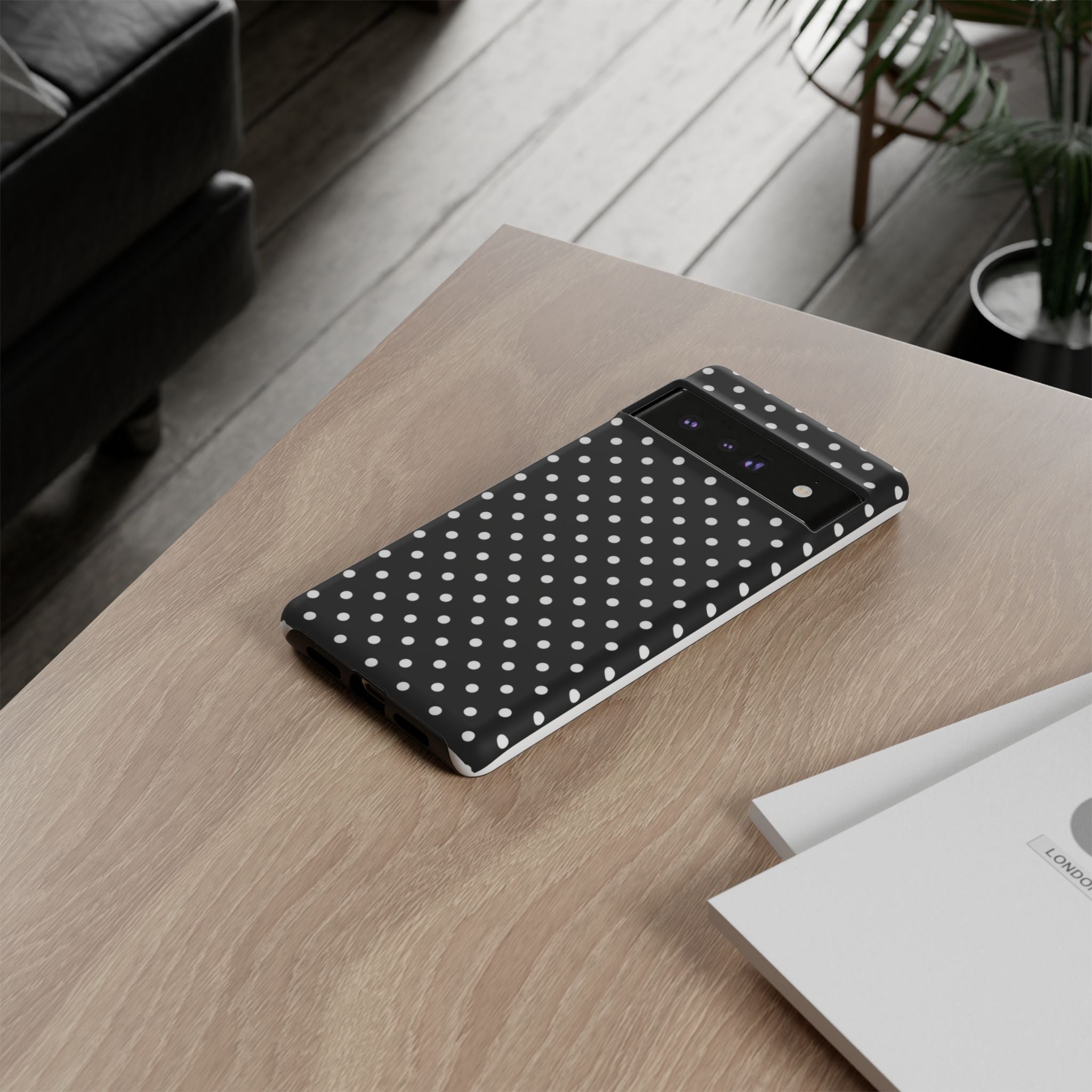 Black Polka Dot Phone Case