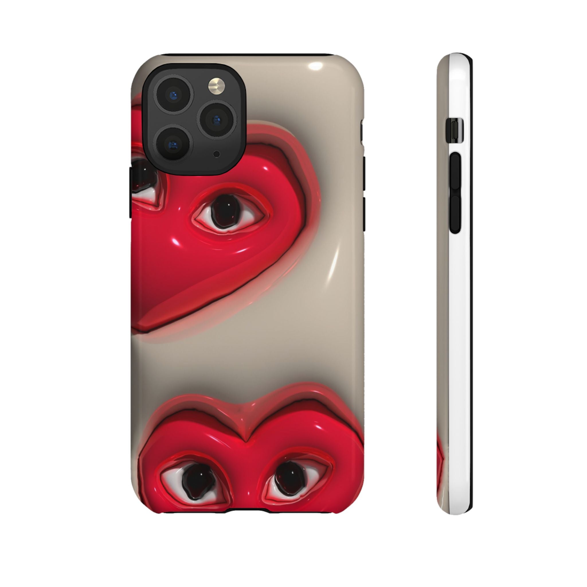3D Hearts Phone Case