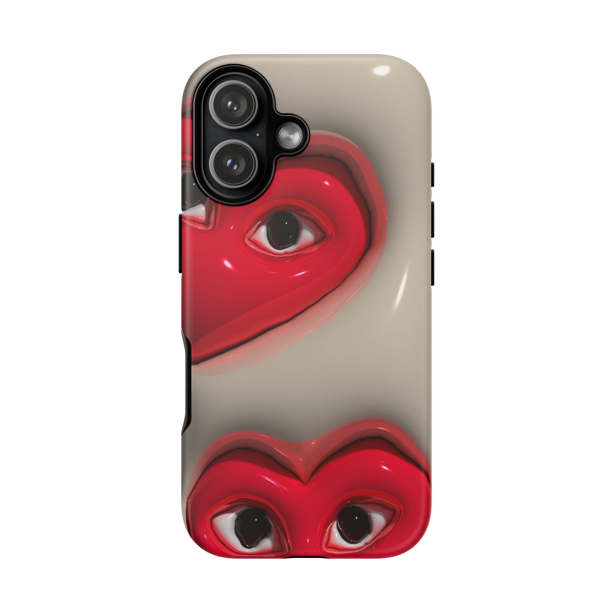 3D Hearts Phone Case