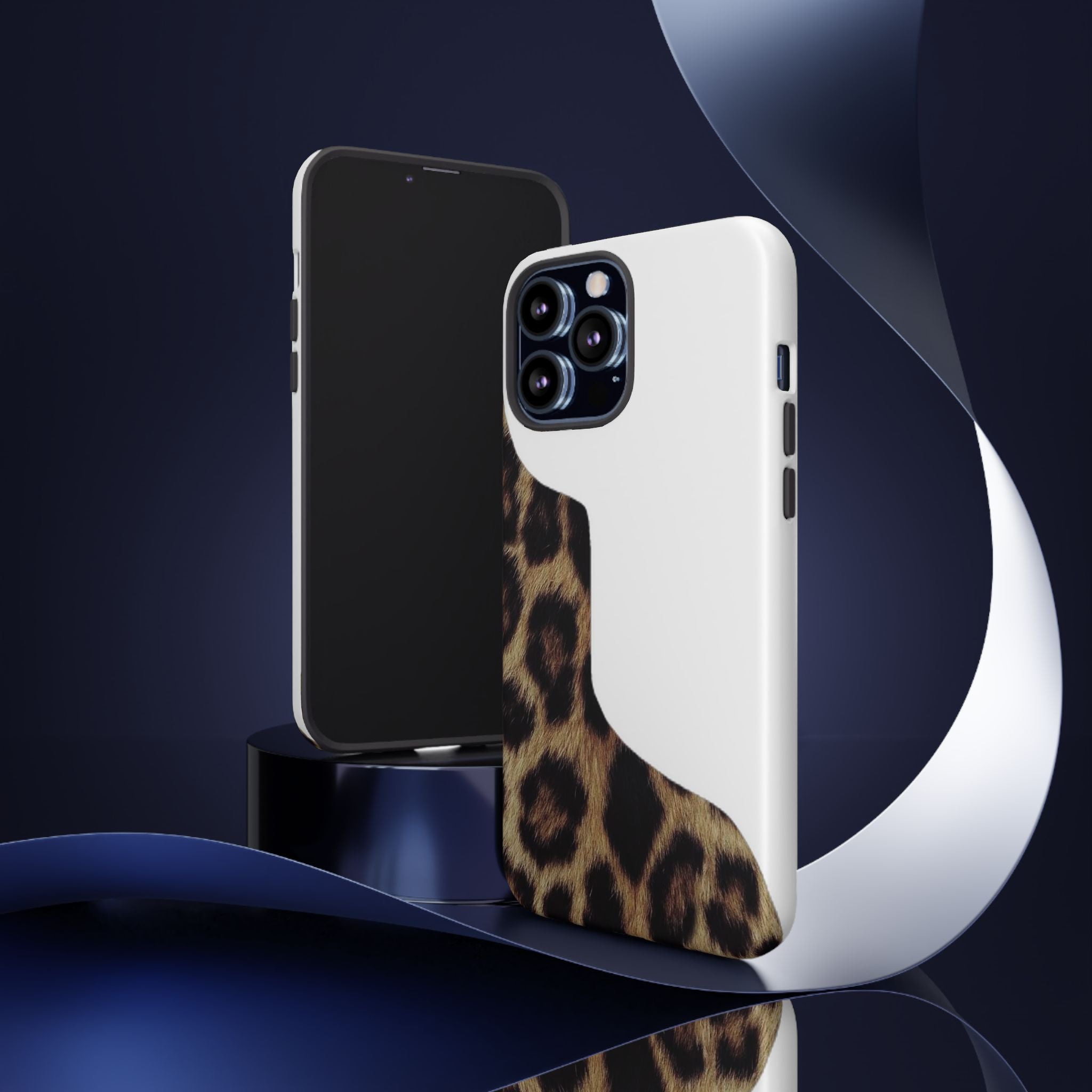 Half Cheetah Print Phone Case