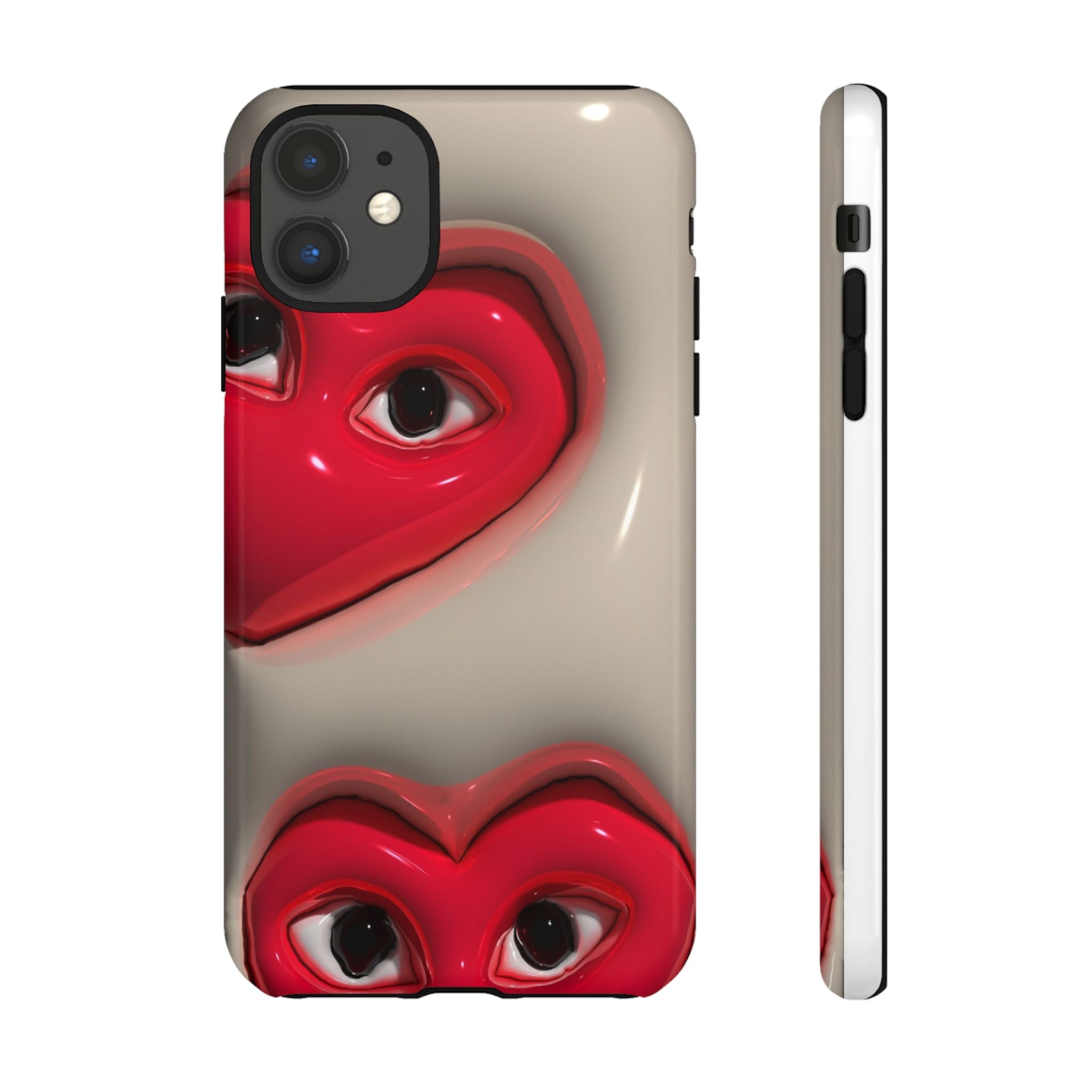 3D Hearts Phone Case