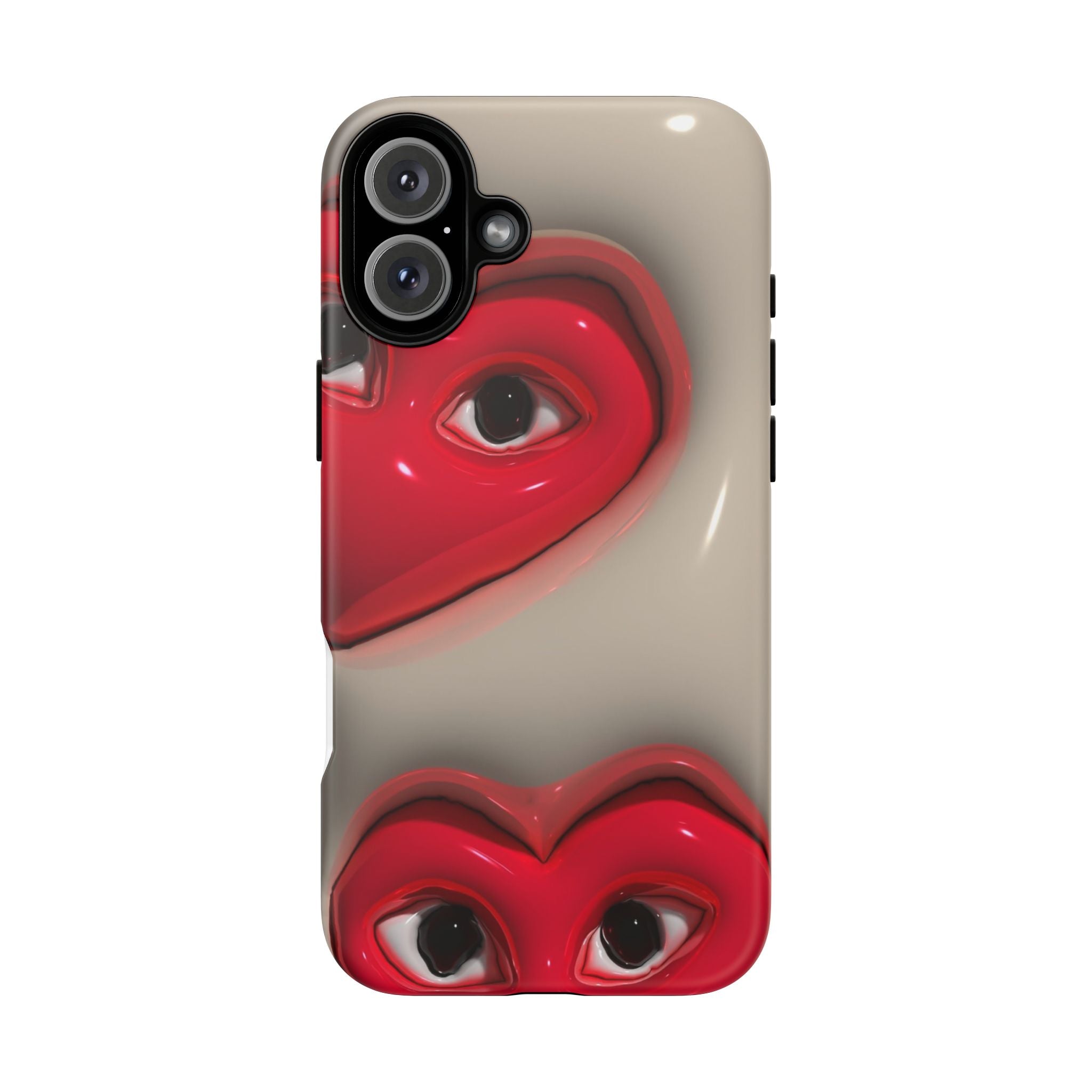 3D Hearts Phone Case