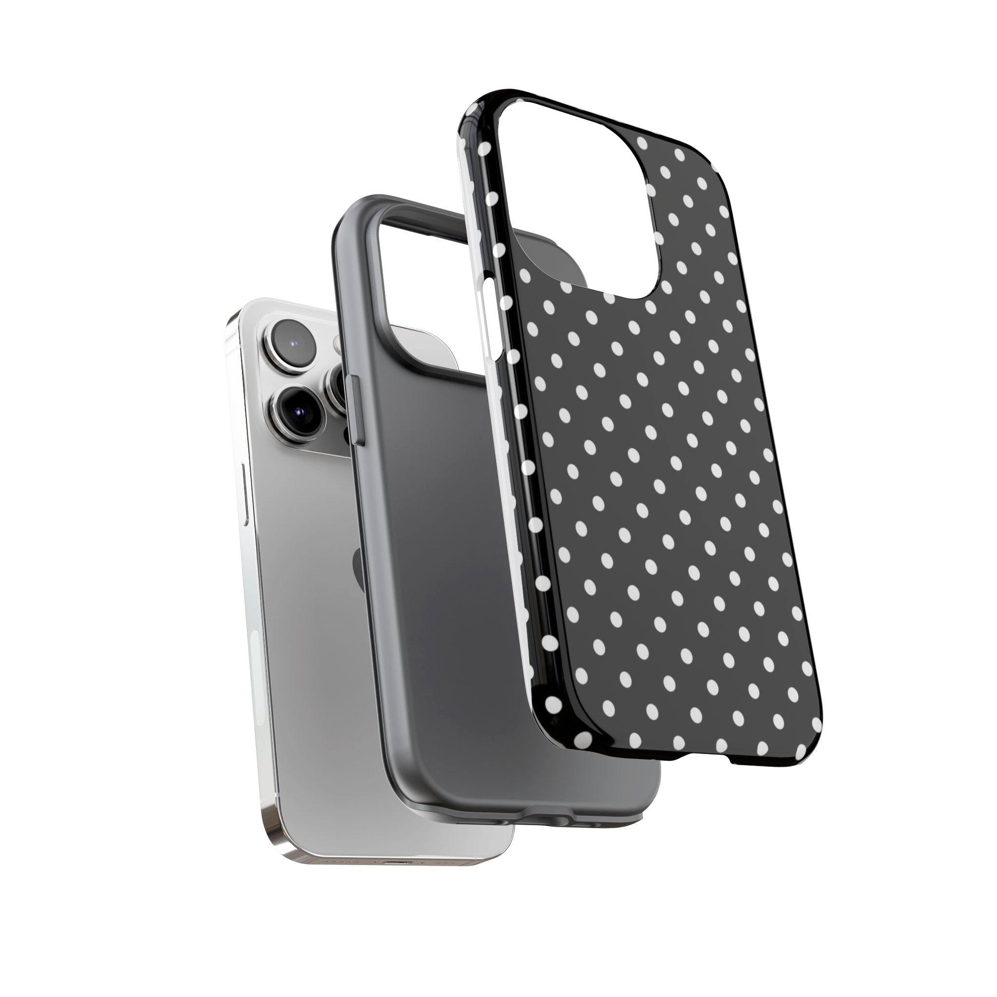 Black Polka Dot Phone Case