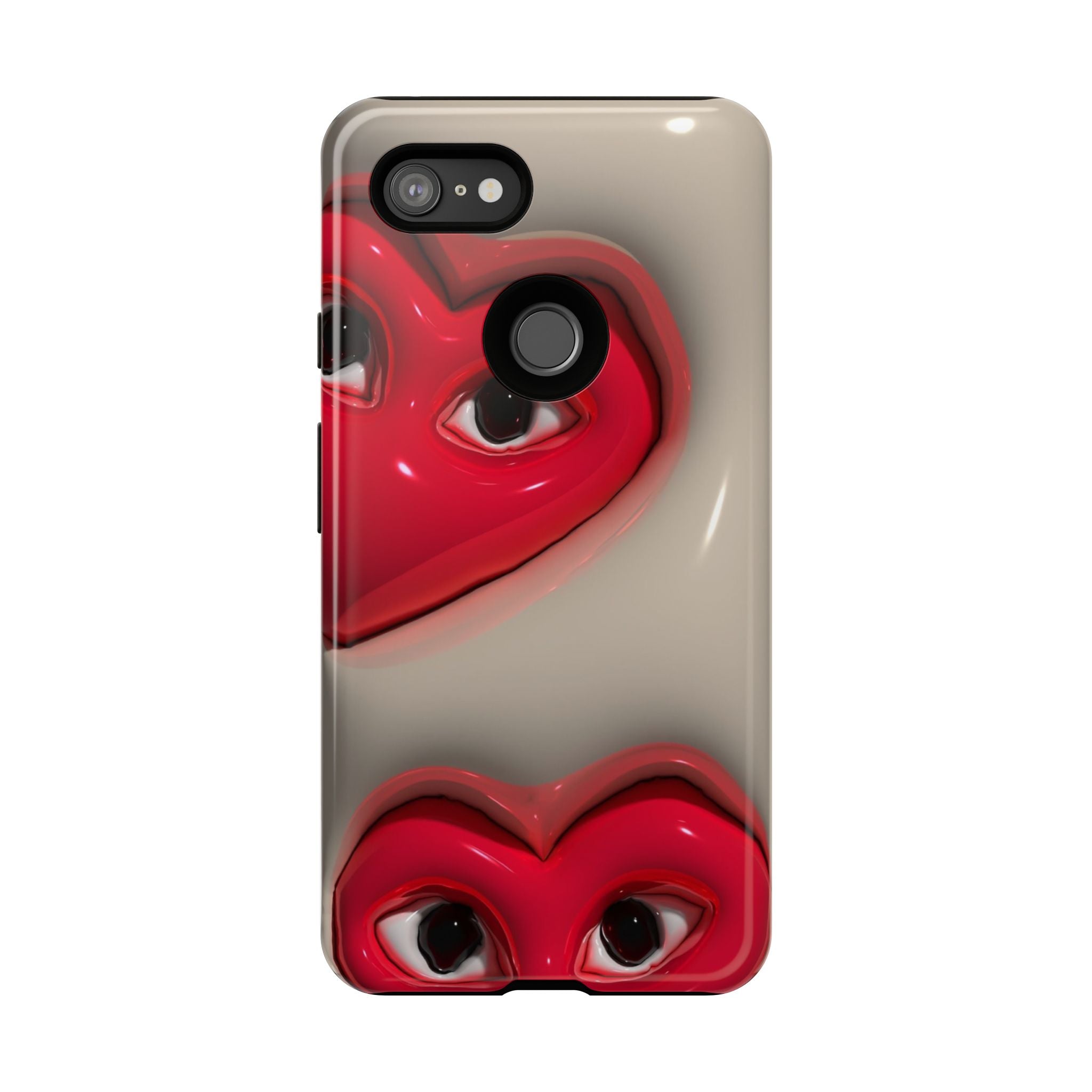 3D Hearts Phone Case