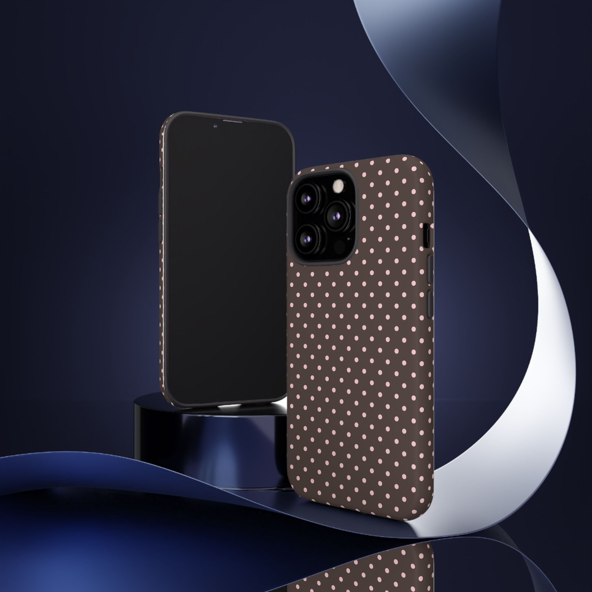 Brown Polka Phone Case